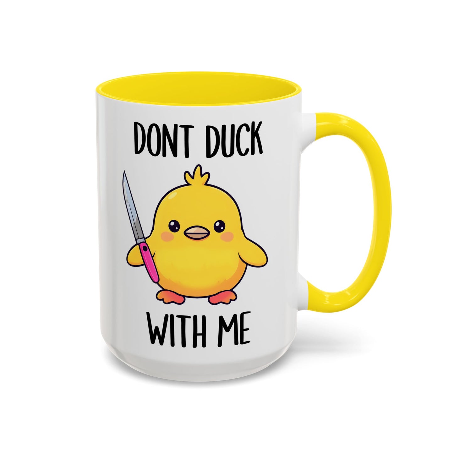 Don’t Duck With Me Mug – Funny Duck Mug | Cute Angry Coffee Cup Gift