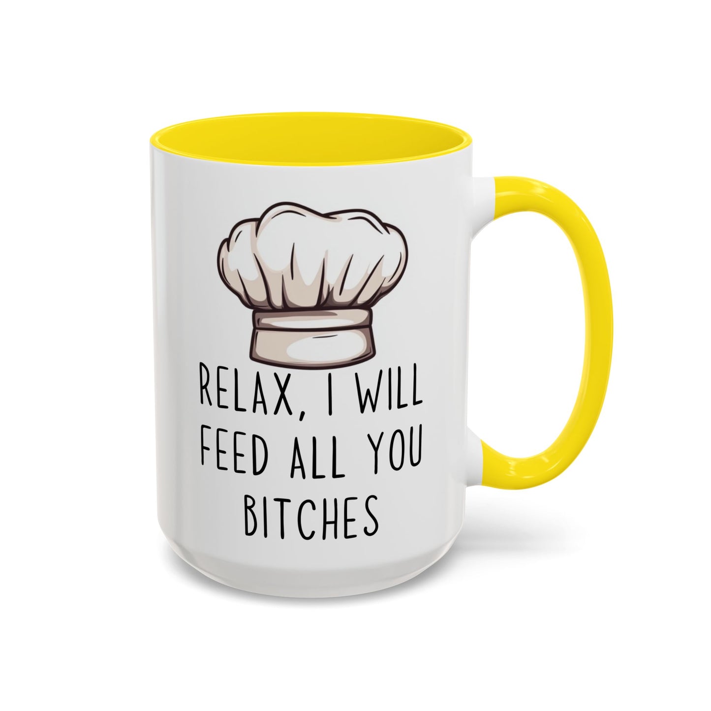 Relax, I’ll Feed All You Crazy People Mug | Funny Chef Gift | Custom Made Cooking Coffee Cup