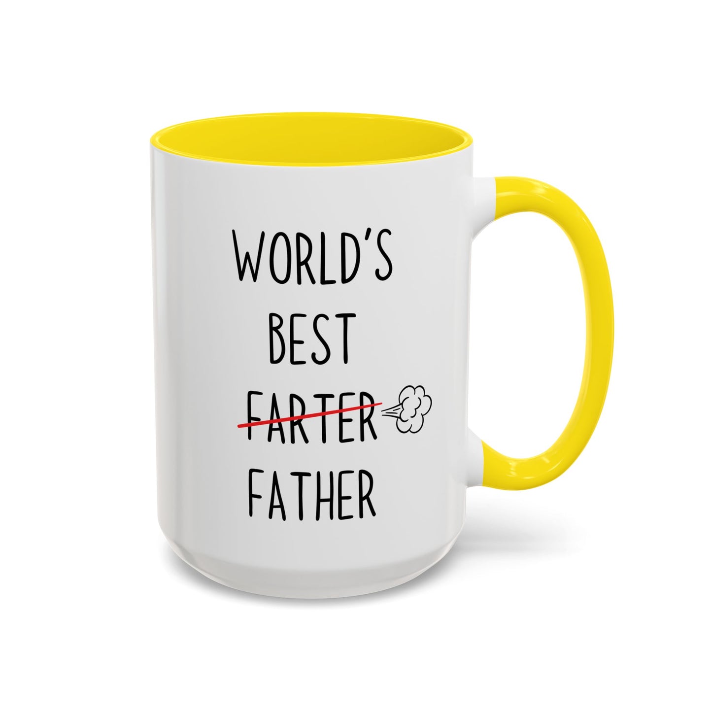 Funny Dad Mug – “World’s Best Farter Father” | Hilarious Father’s Day Coffee Cup Gift from Son or Daughter