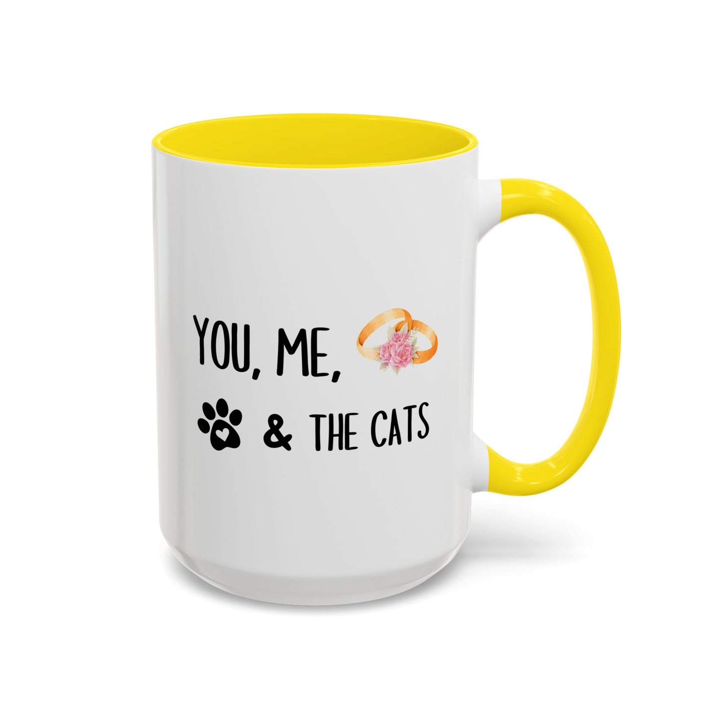 You, Me, & The Cats Mug | Cute Cat Lover Couple Gift | Custom Made Coffee Cup