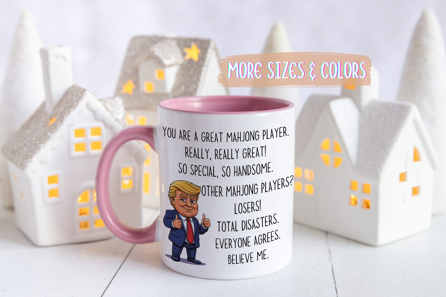 Funny Mahjong Mug – “You Are a Great Mahjong Player” Custom Made Coffee Cup | Gift for Mahjong Lovers & Players