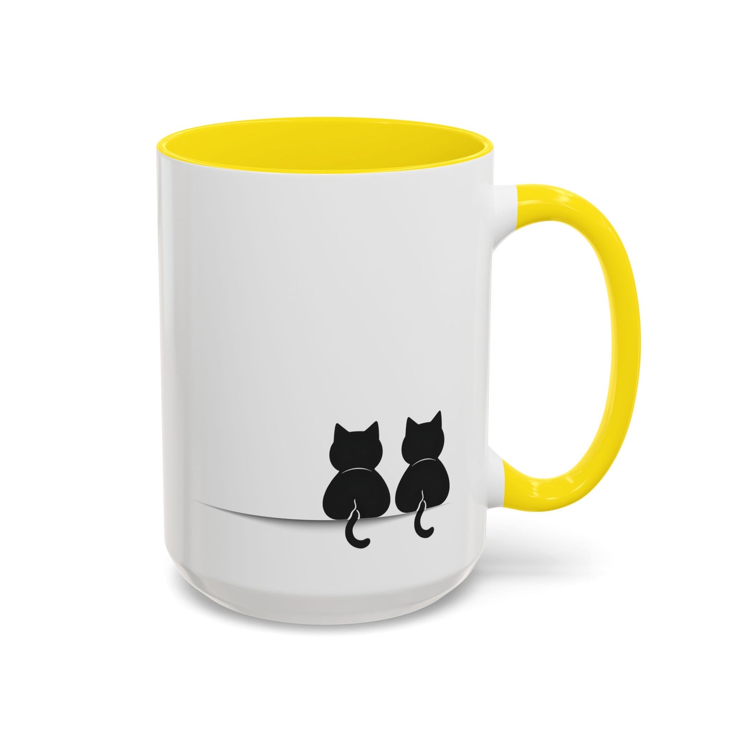 Two Black Cats Mug | Minimalist Cat Lover Gift | Custom Made Coffee Cup for Pet Owners