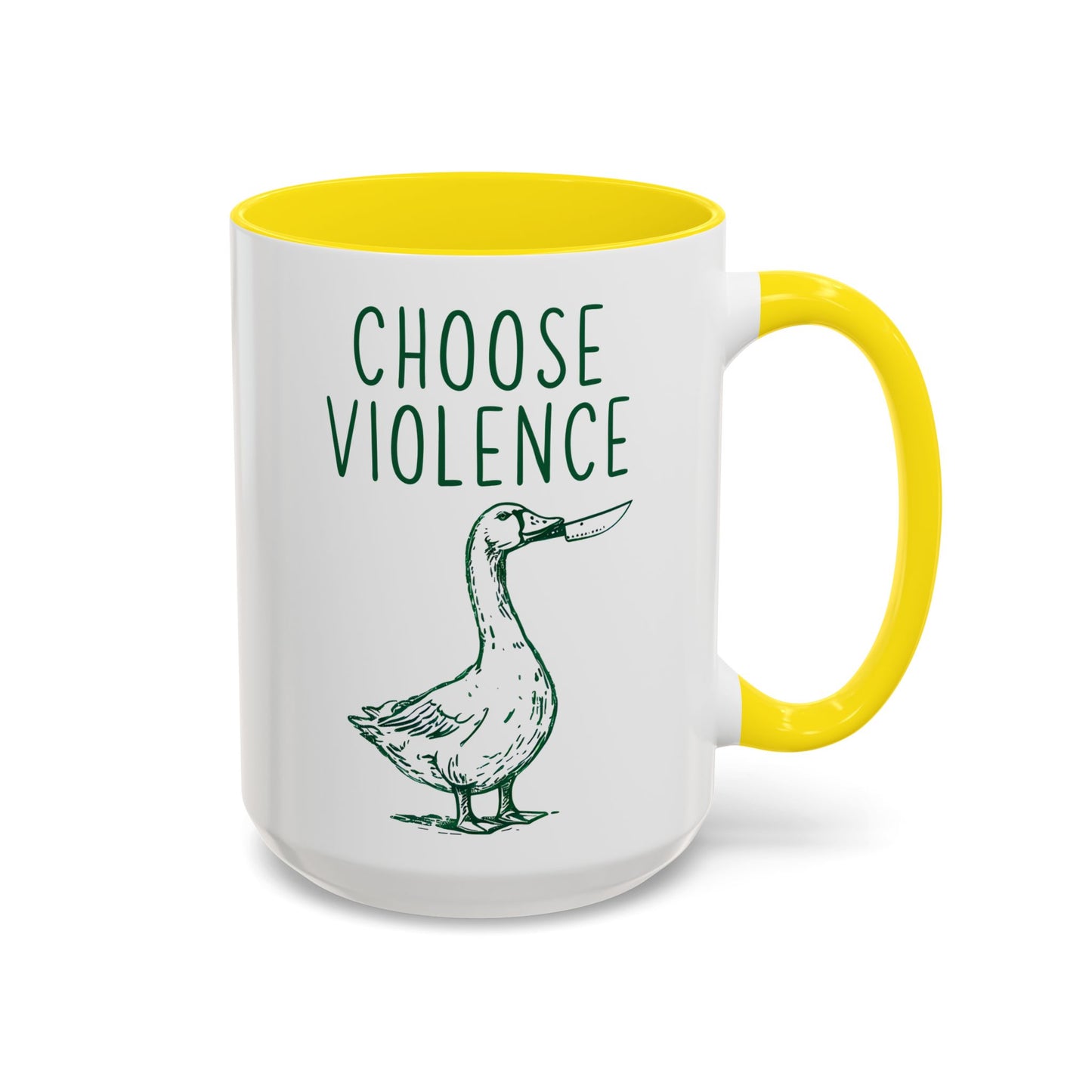 Choose Violence Mug | Funny Goose Meme Coffee Cup | Custom Made Sarcastic Gift