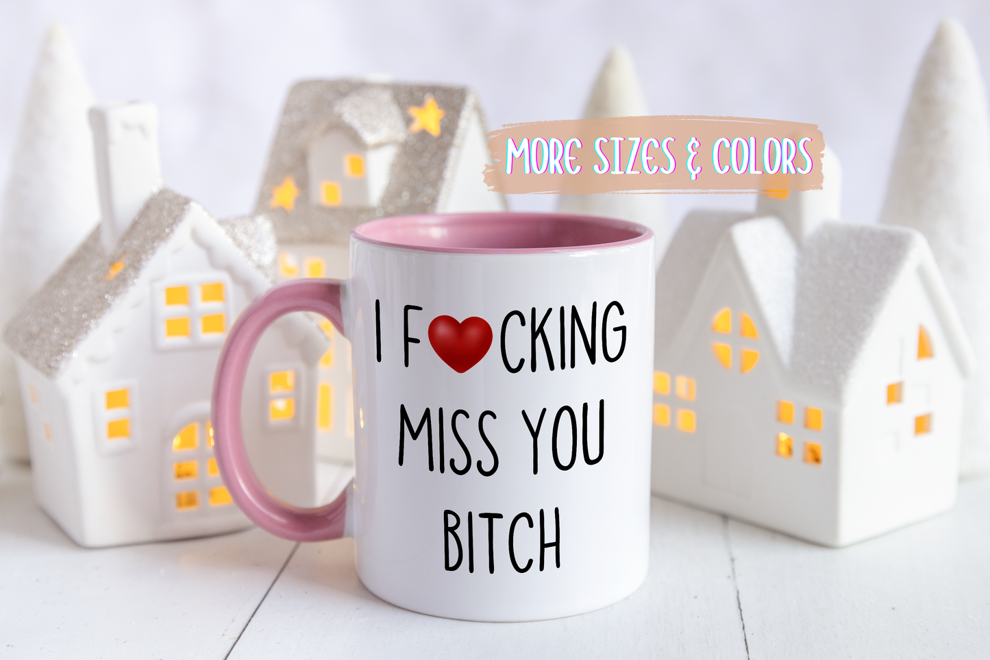 I Freaking Miss You Mug | Funny Friendship Gift | Custom Made Best Friend Coffee Cup