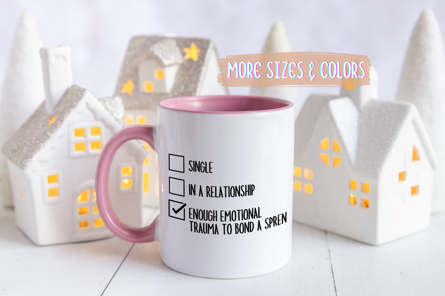 Enough Emotional Trauma to Bond a Spren Mug | Stormlight Archive Mug | Custom Made Fantasy Book Lover Gift