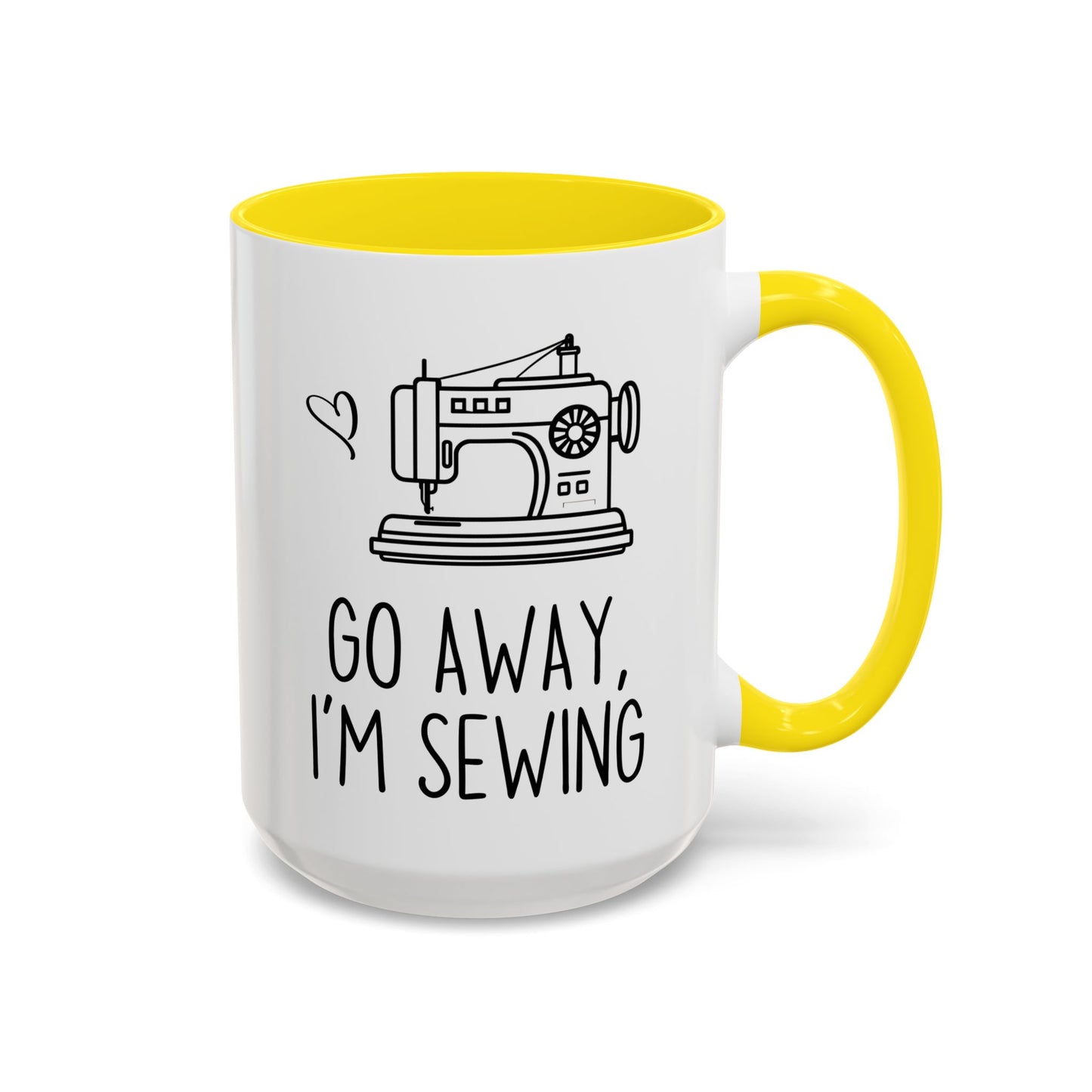 Go Away I’m Sewing Mug | Funny Sewing Mug for Sewists & Crafters | Custom Made Gift for Quilters & Makers