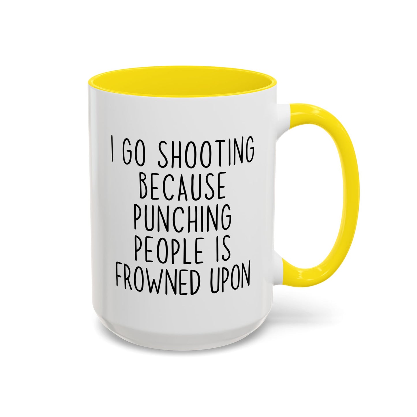 I Go Shooting Because People Stress Me Out Funny Mug | Shooting Range Mug | Custom Made Gun Range Gift