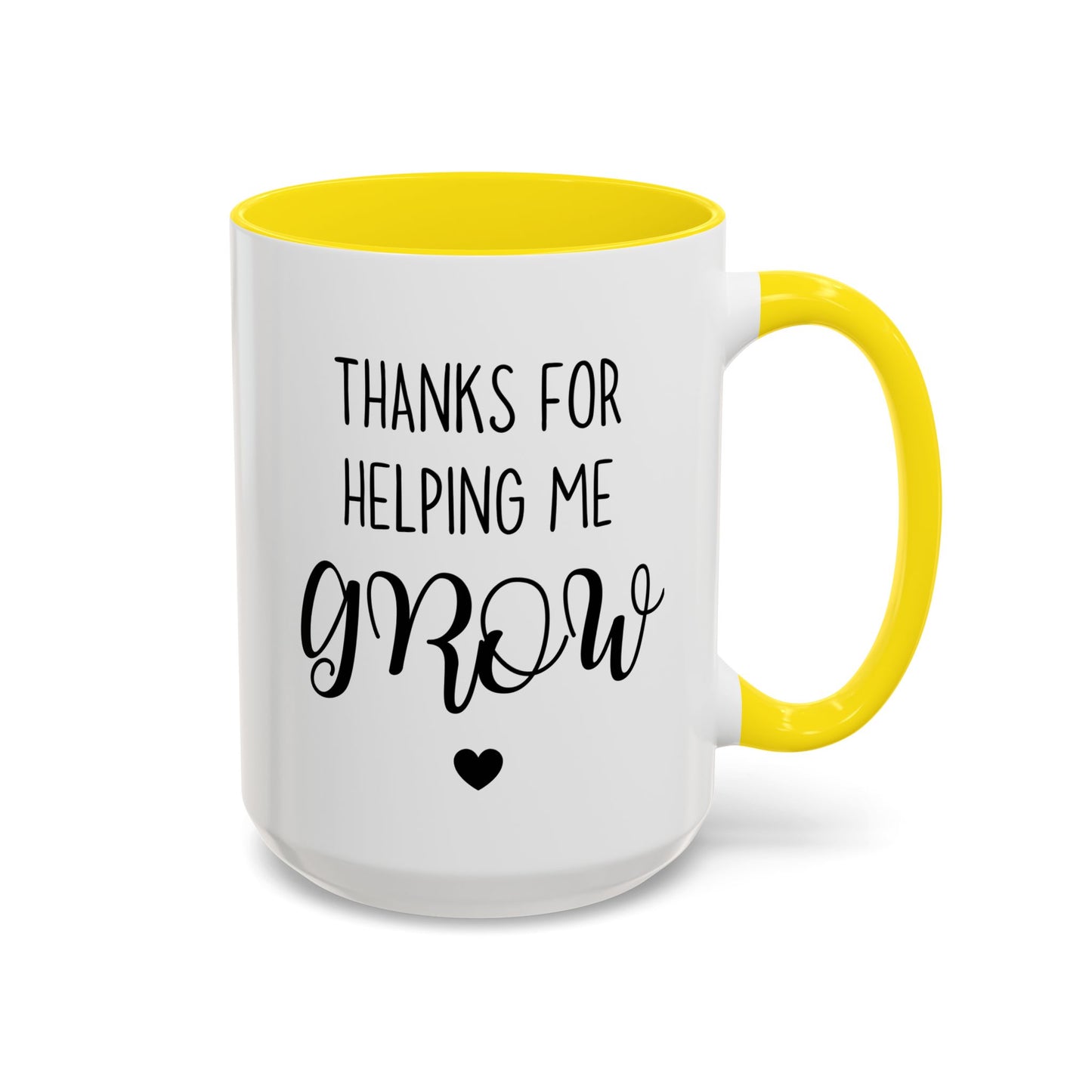 Thanks For Helping Me Grow Mug | Teacher Appreciation Gift | Custom Made Coffee Cup