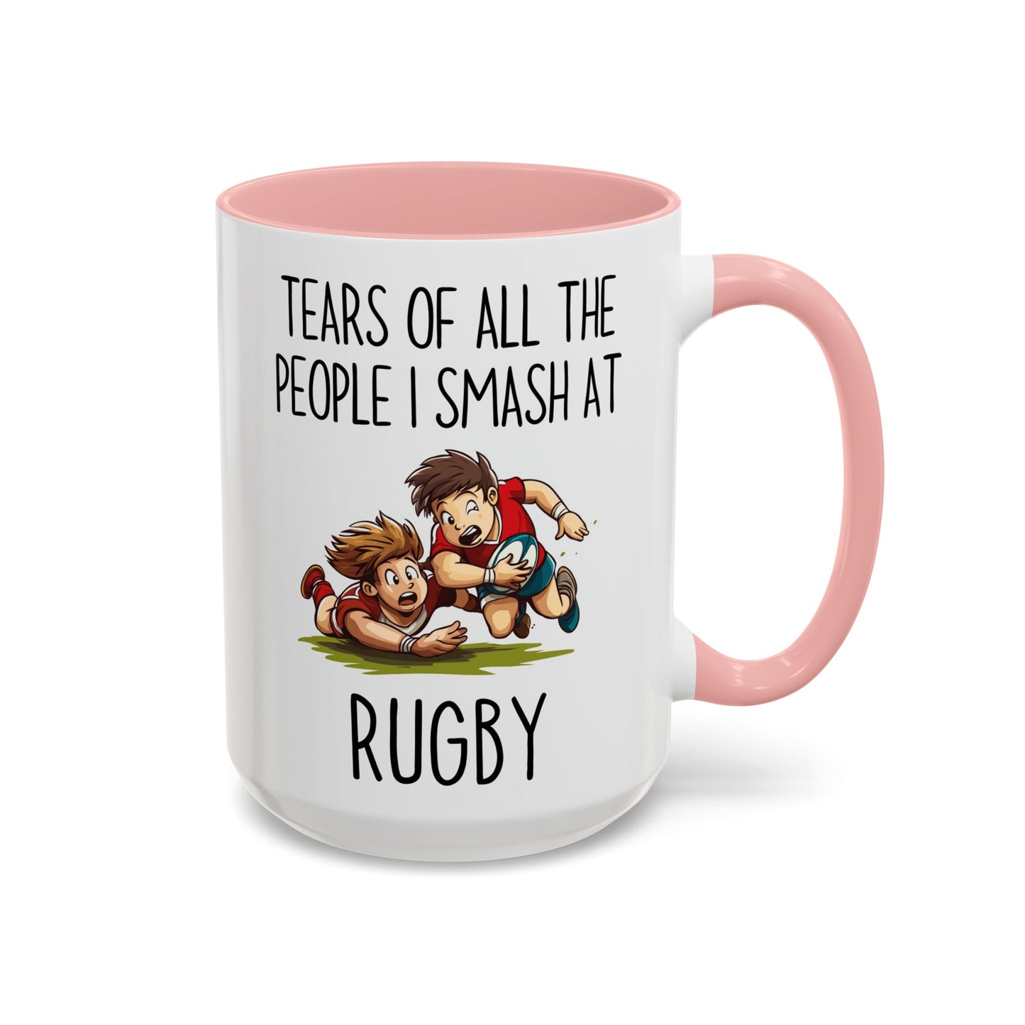 Tears of All the People I Smash at Rugby Mug | Funny Rugby Player Gift | Custom Made Sports Coffee Cup