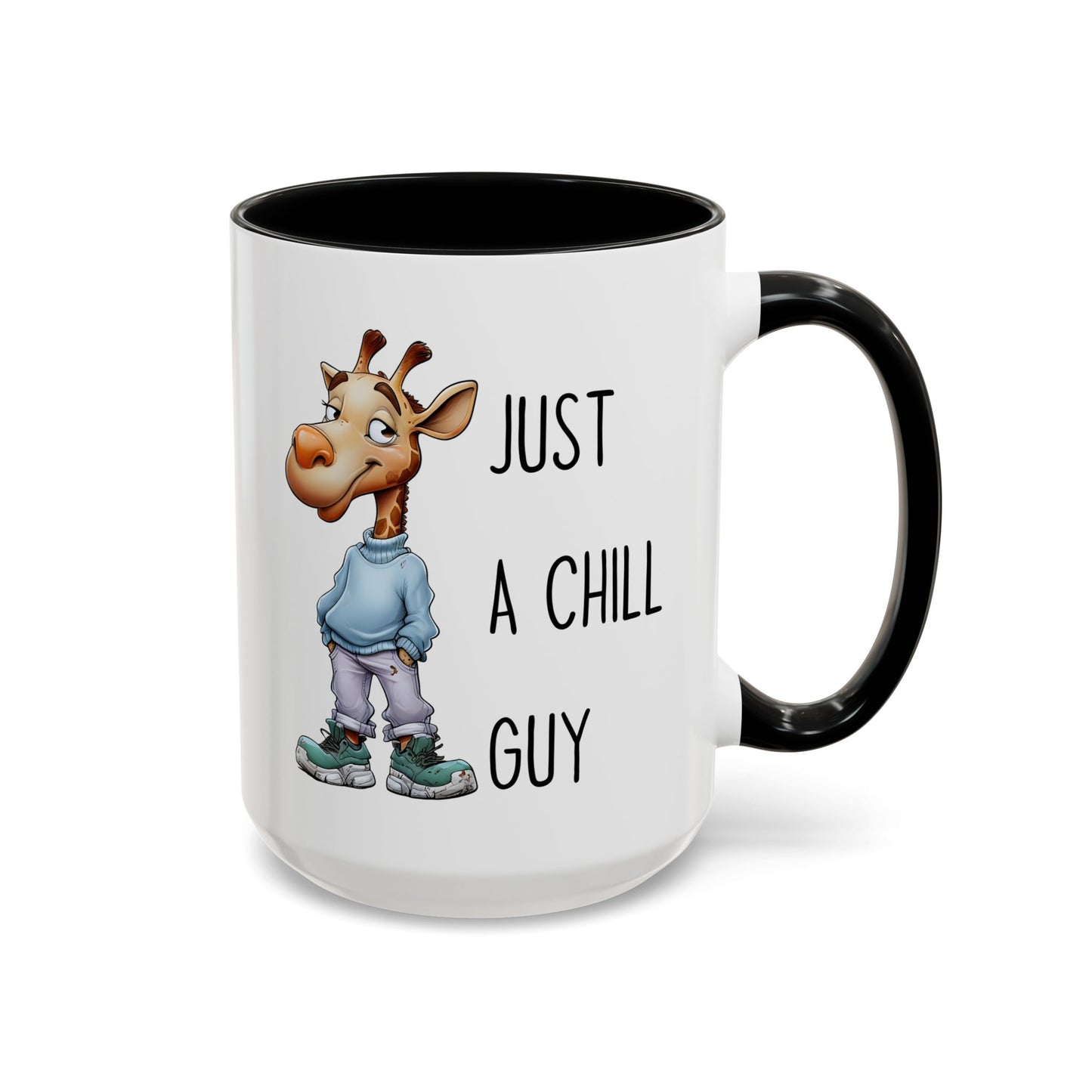 Just a Chill Guy Giraffe Mug | Funny Animal Coffee Cup | Custom Made Gift for Giraffe Lovers
