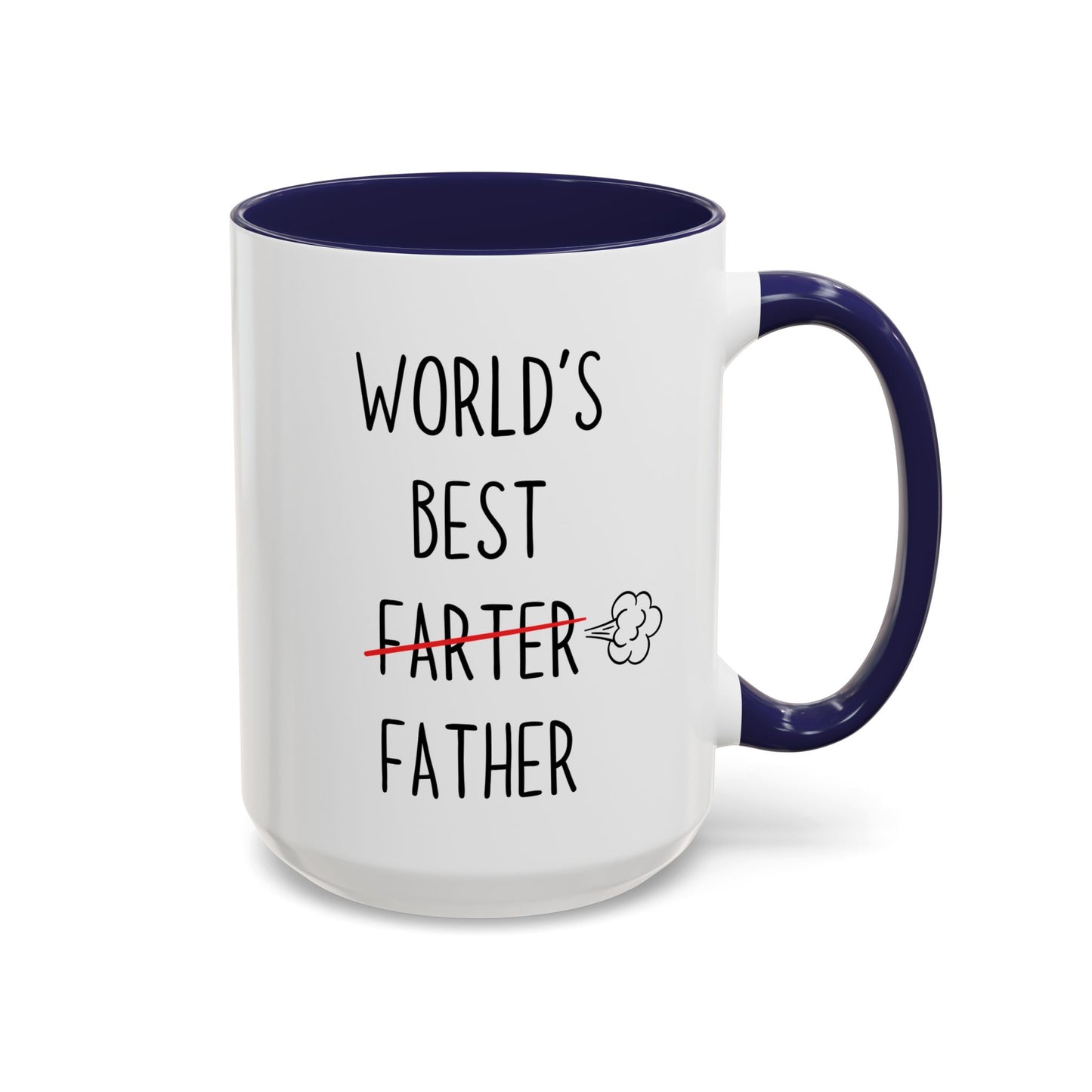 Funny Dad Mug – “World’s Best Farter Father” | Hilarious Father’s Day Coffee Cup Gift from Son or Daughter