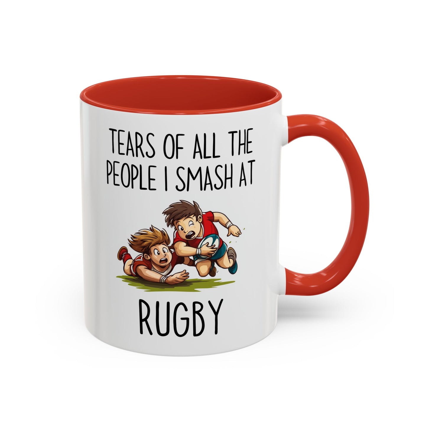 Tears of All the People I Smash at Rugby Mug | Funny Rugby Player Gift | Custom Made Sports Coffee Cup