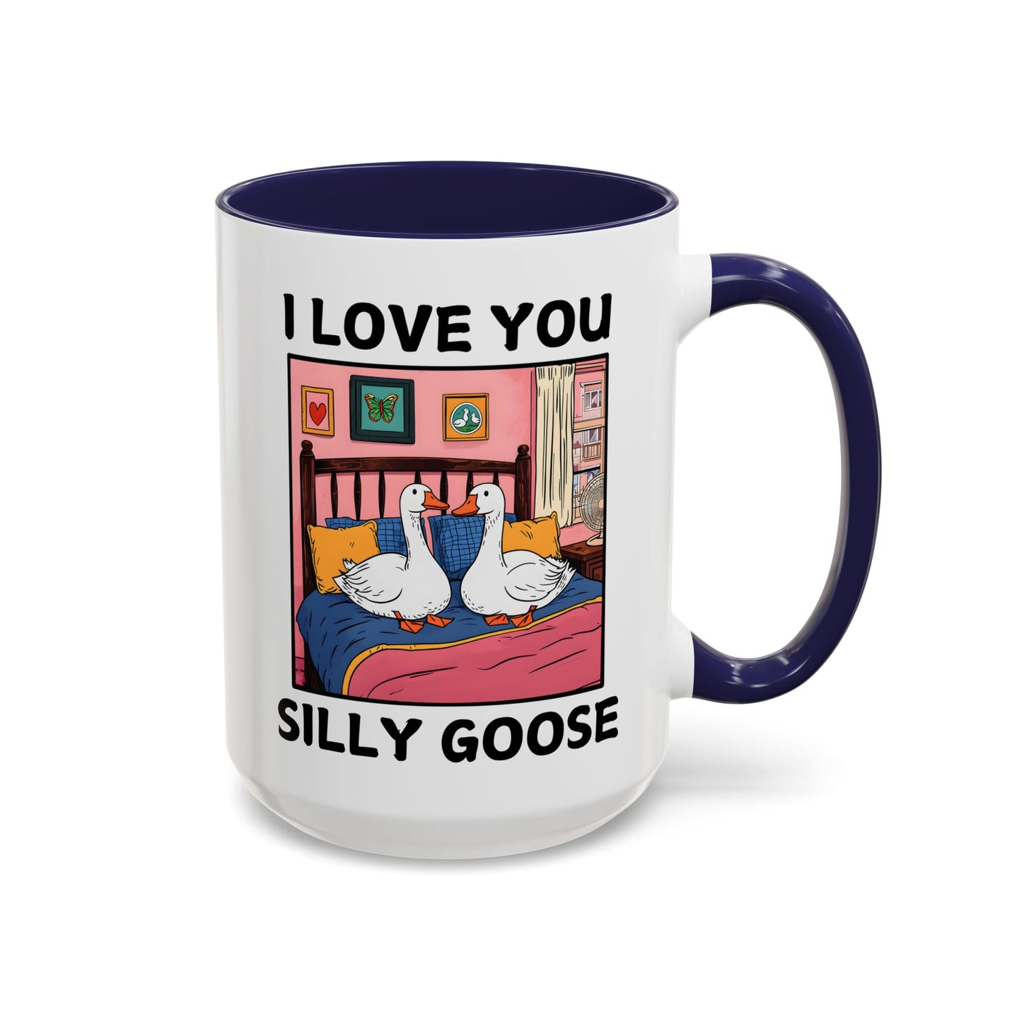 I Love You Silly Goose Mug – Cute Funny Couples Mug | Romantic Gift for Boyfriend, Girlfriend, Husband, or Wife