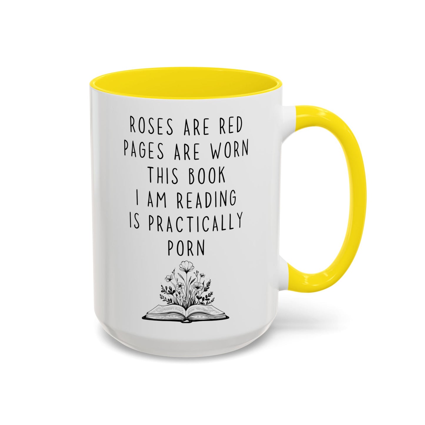 Roses Are Red Funny Book Lover Mug | Spicy Reading Coffee Cup | Custom Made Romance Reader Gift