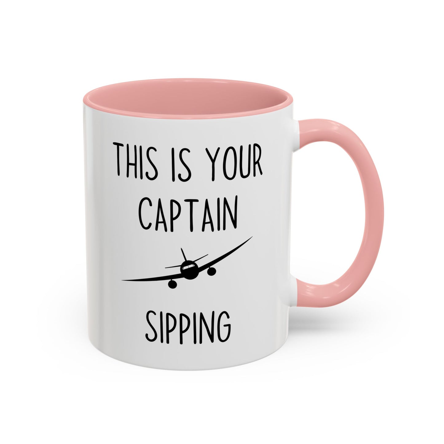 This Is Your Captain Sipping Mug | Funny Pilot Coffee Cup | Custom Made Aviation Gift