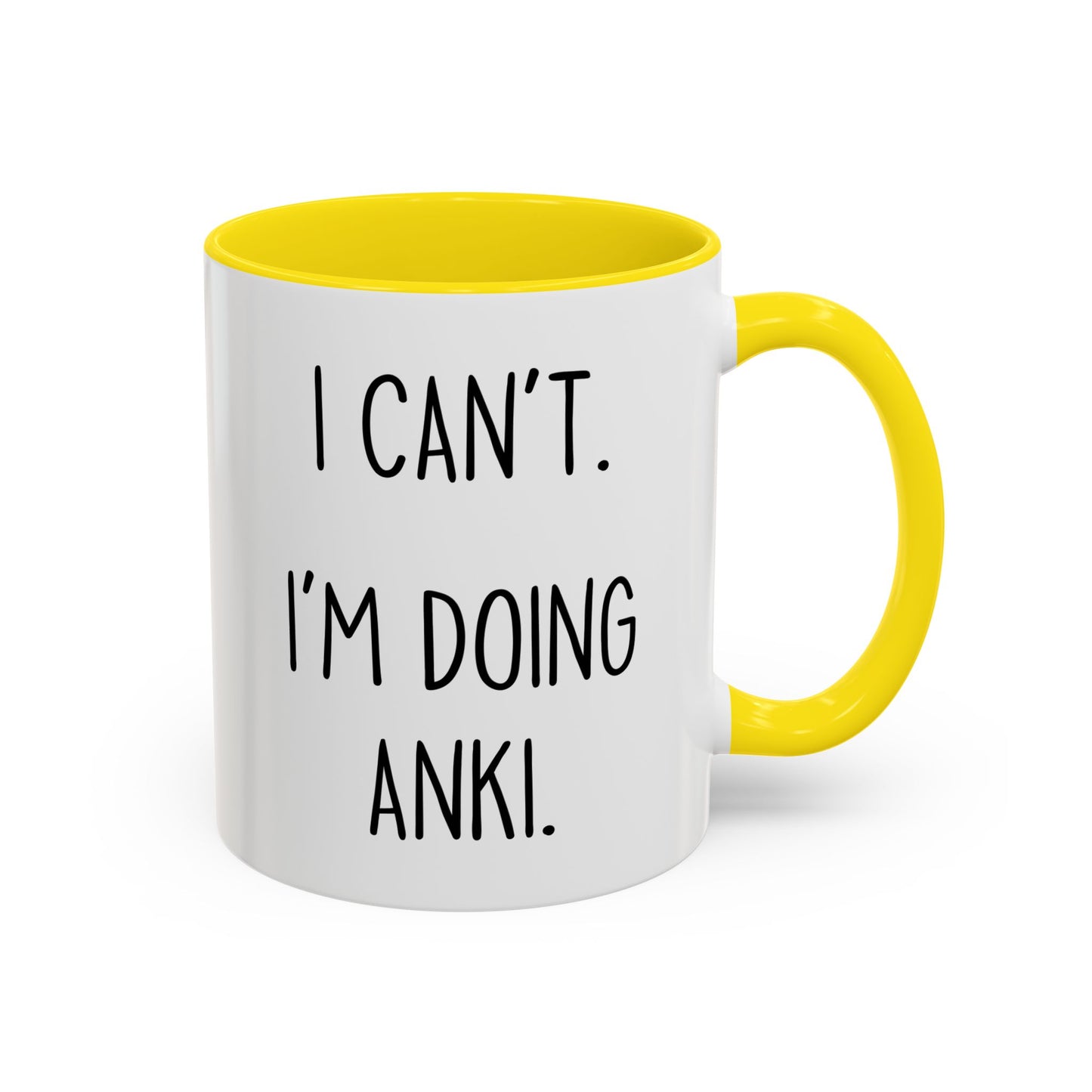 I Can’t I’m Doing Anki Mug | Funny Med Student Gift | Custom Made Study Coffee Cup