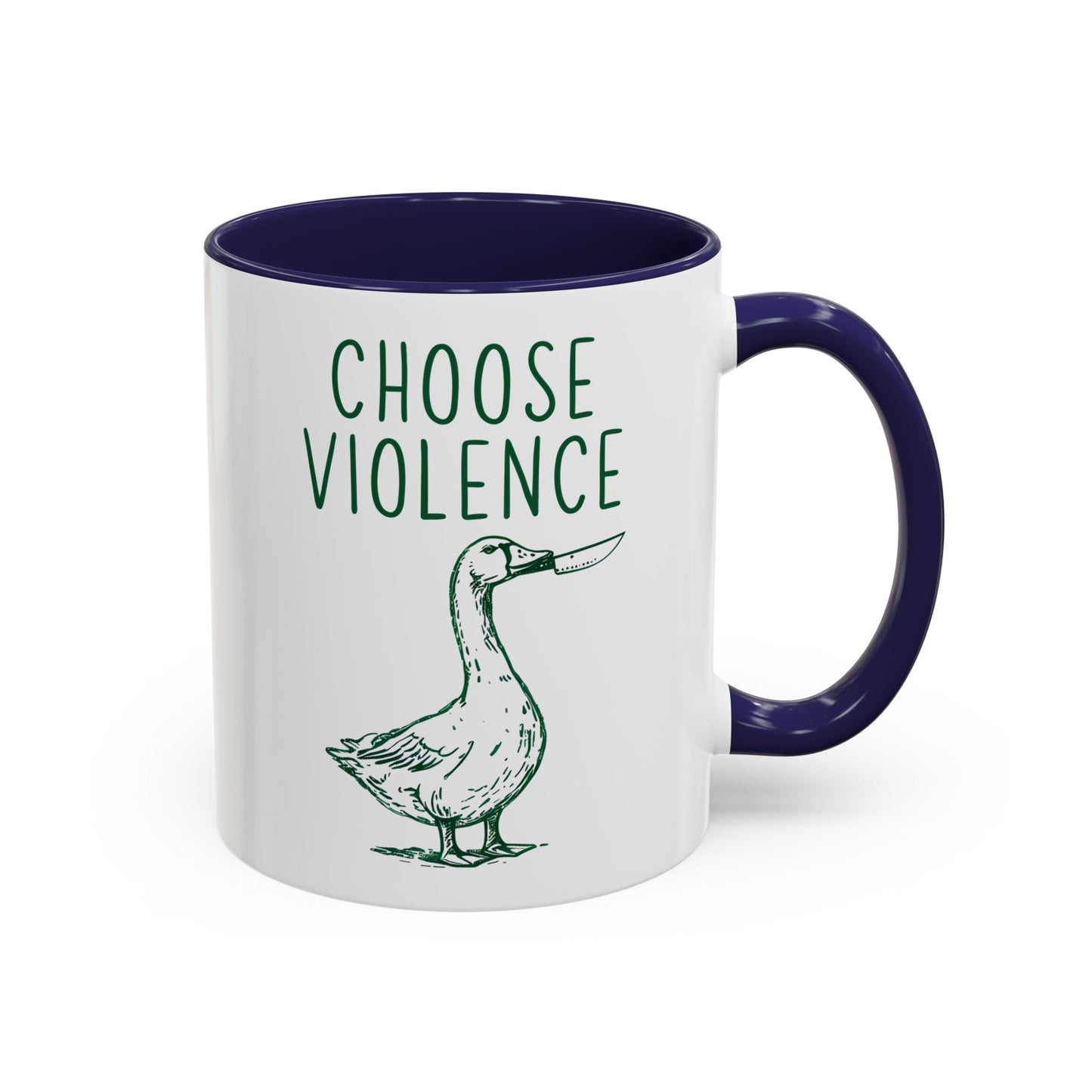 Choose Violence Mug | Funny Goose Meme Coffee Cup | Custom Made Sarcastic Gift