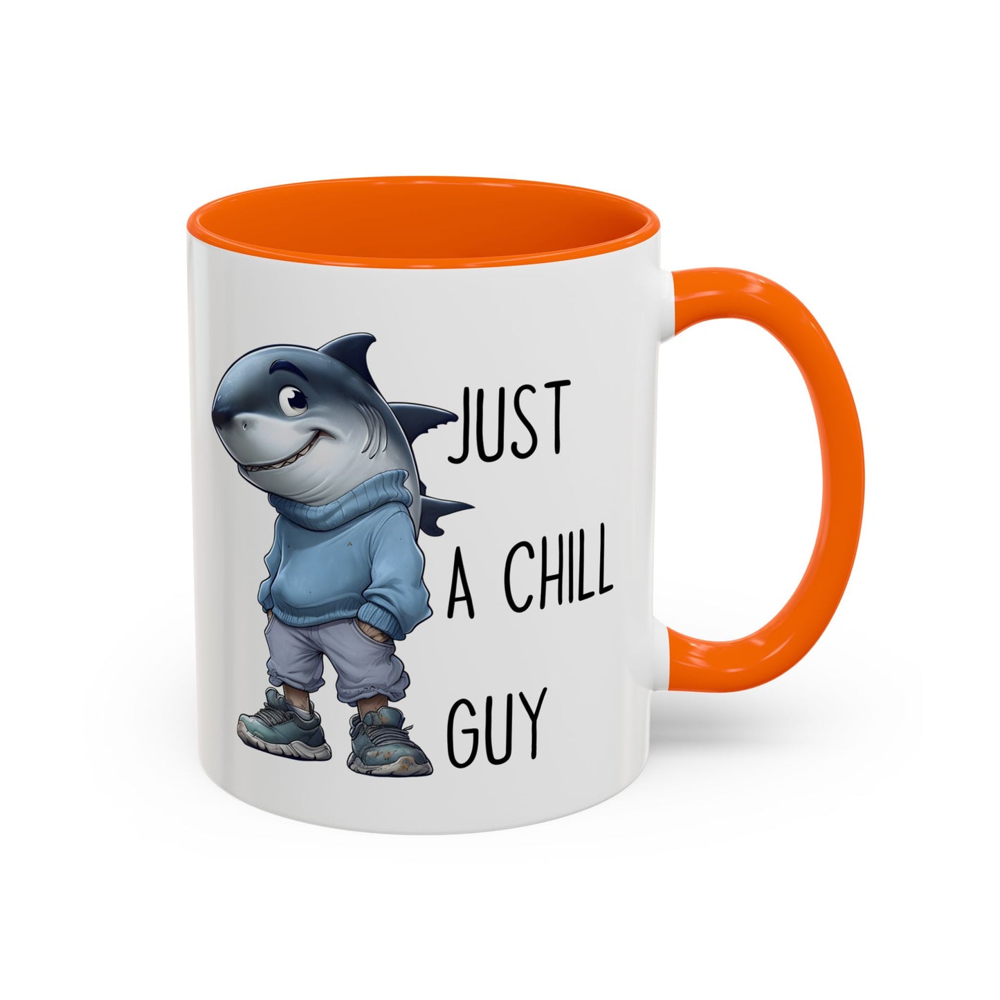 Just a Chill Guy Shark Mug | Funny Ocean Coffee Cup | Custom Made Gift for Shark Lovers