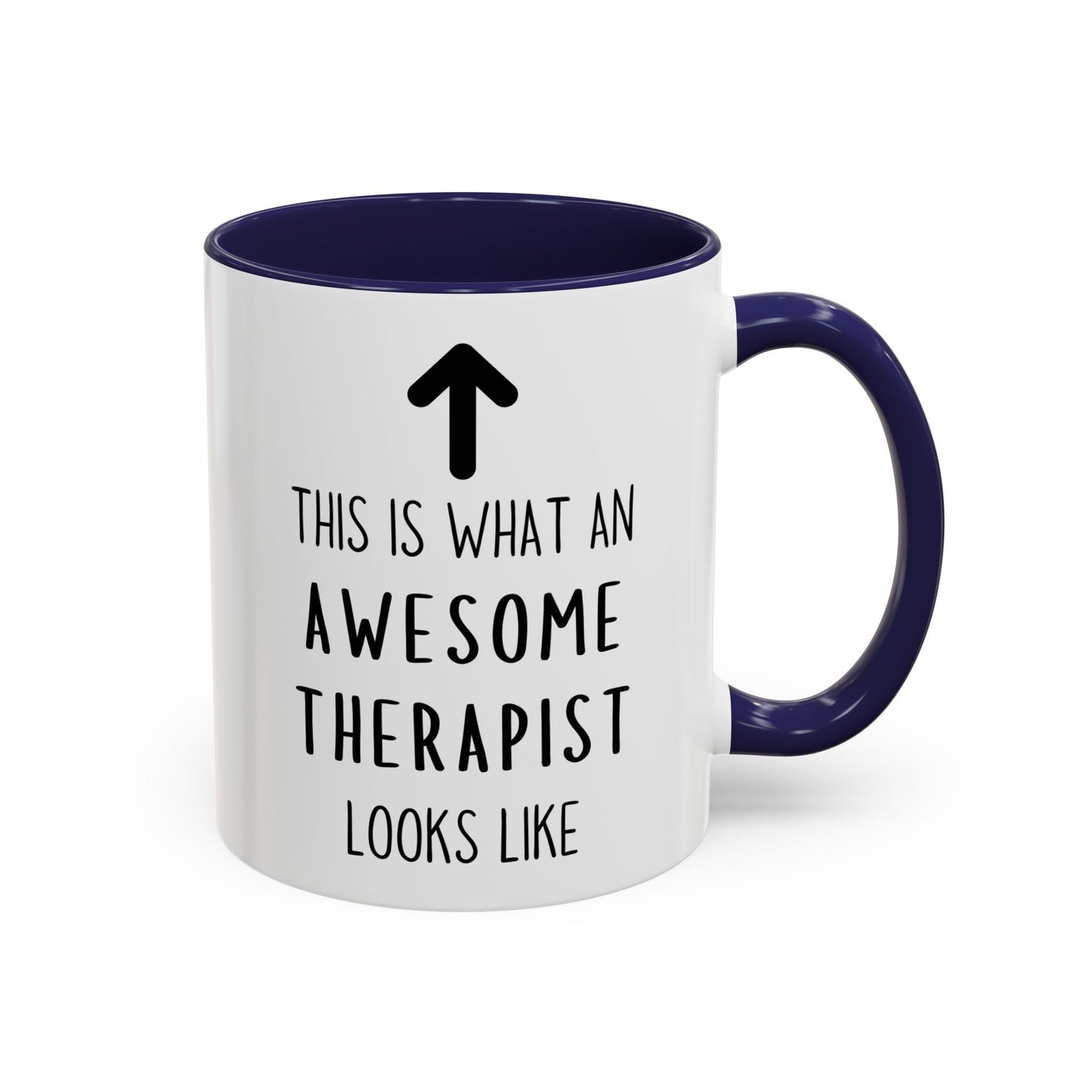 Awesome Therapist Mug – “This Is What an Awesome Therapist Looks Like” Custom Made Coffee Cup | Gift for Therapists, Counselors & Psychologists
