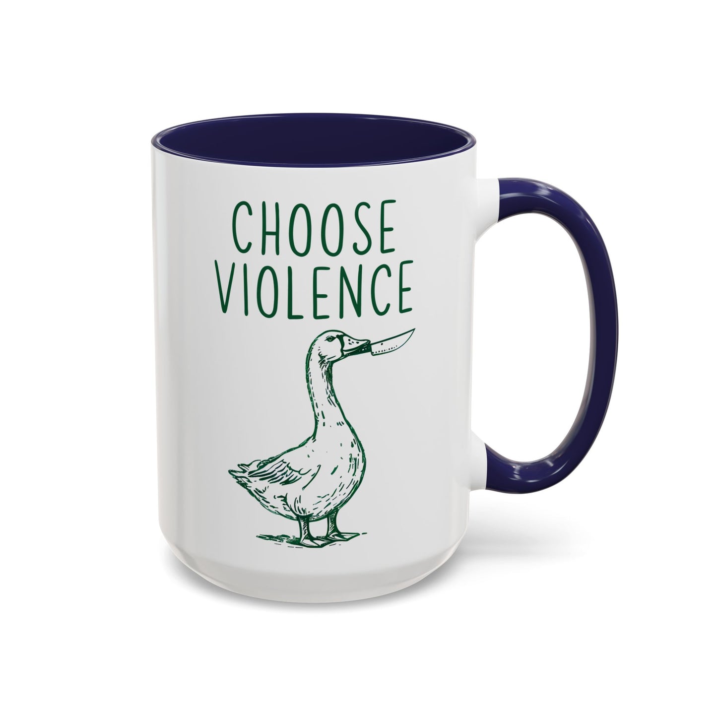 Choose Violence Mug | Funny Goose Meme Coffee Cup | Custom Made Sarcastic Gift