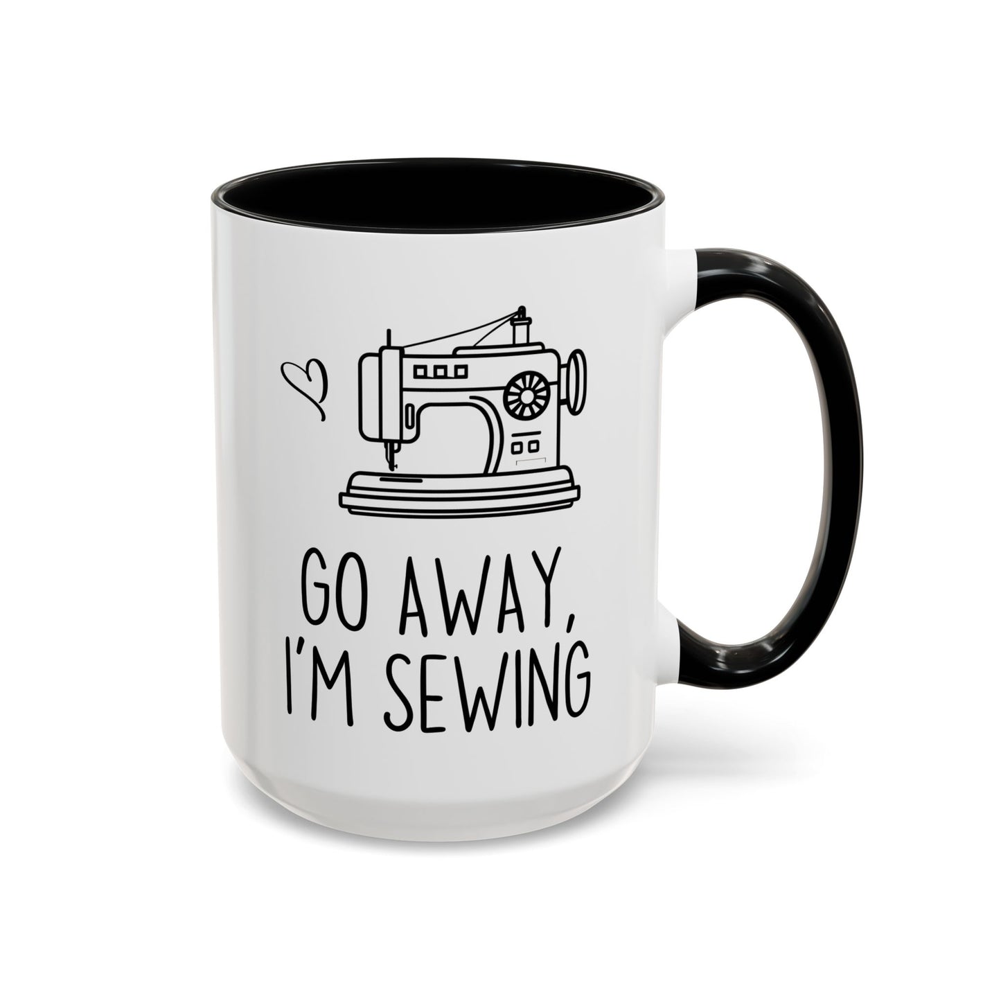 Go Away I’m Sewing Mug | Funny Sewing Mug for Sewists & Crafters | Custom Made Gift for Quilters & Makers