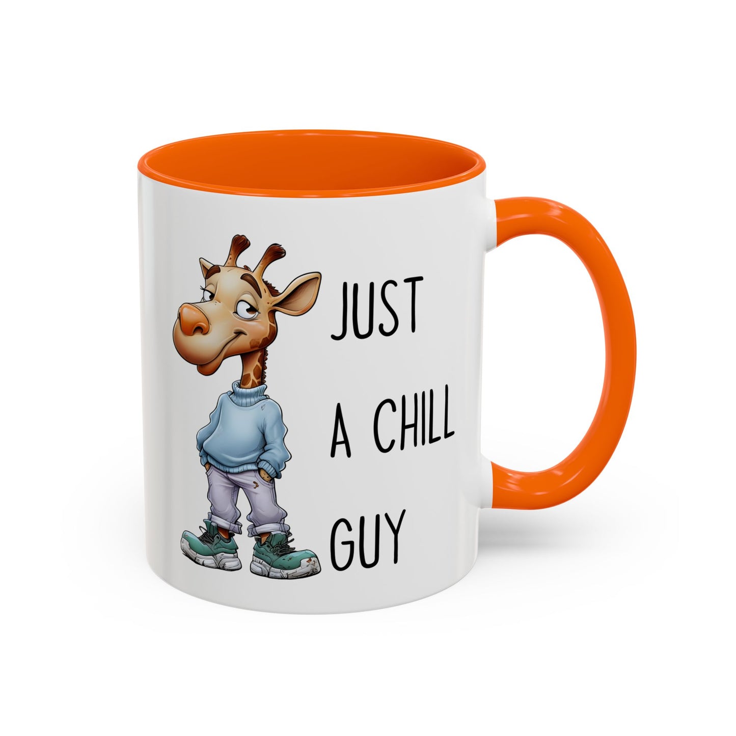 Just a Chill Guy Giraffe Mug | Funny Animal Coffee Cup | Custom Made Gift for Giraffe Lovers