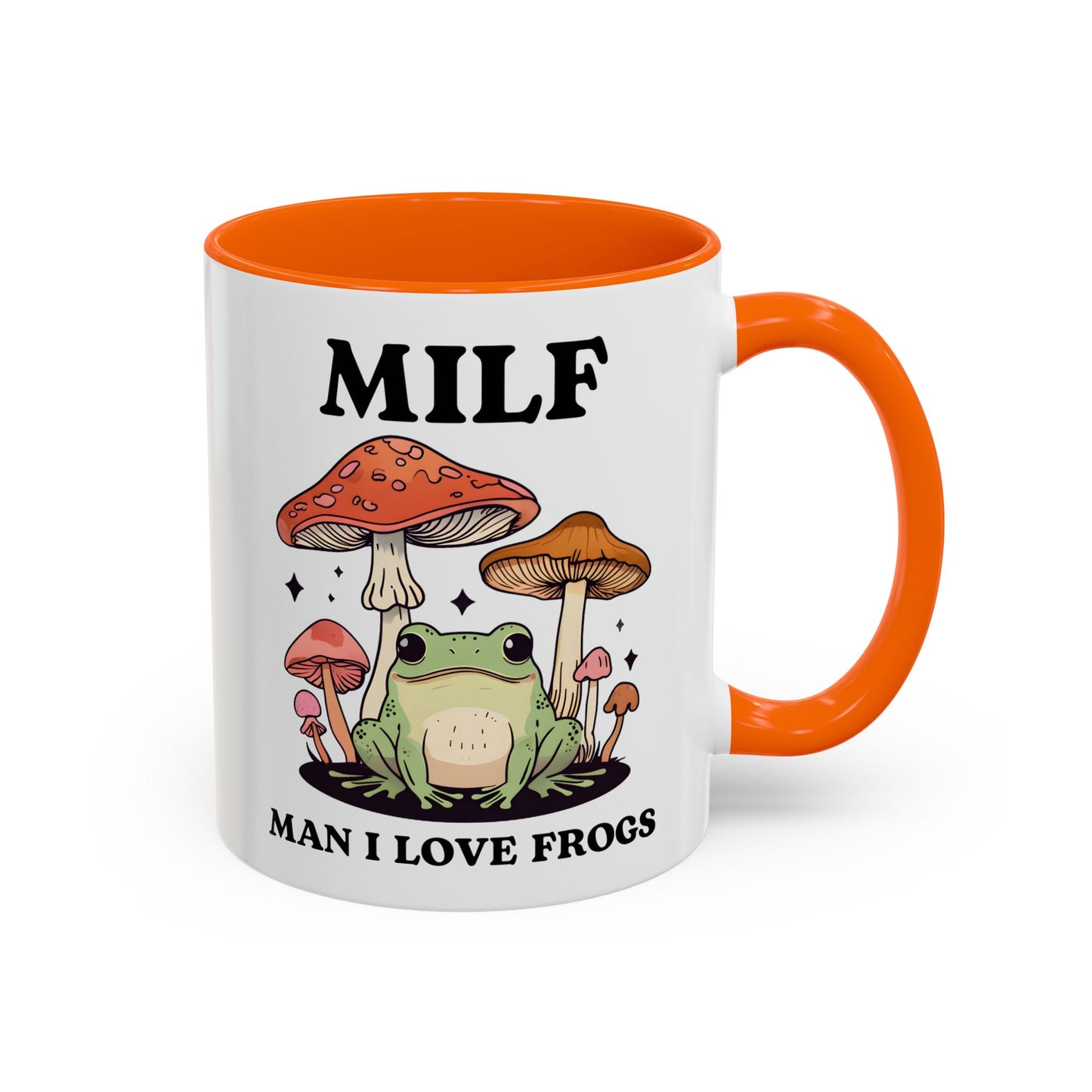 MILF Mug – Man I Love Frogs | Funny Frog Lover Mug | Cottagecore Mushroom Aesthetic Gift