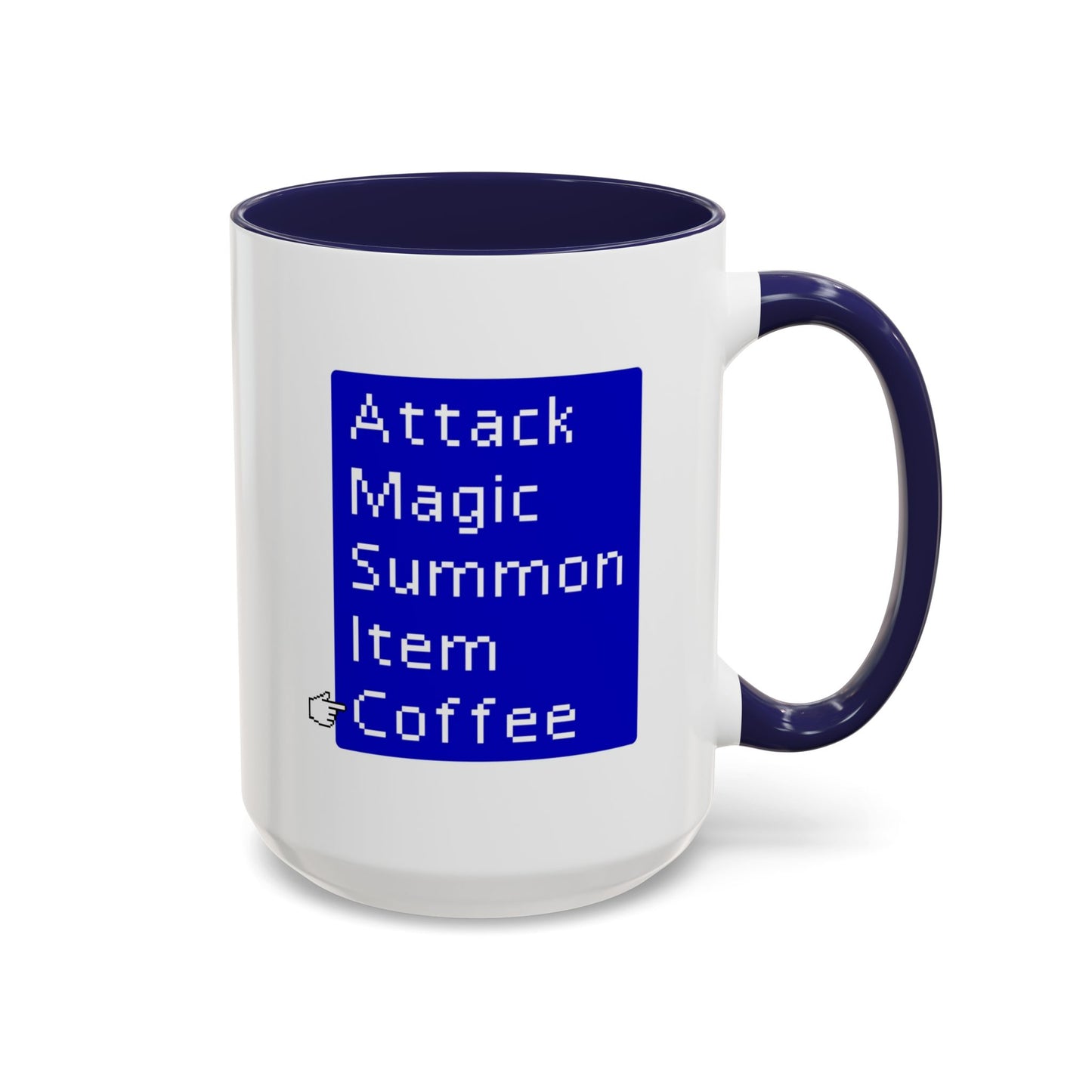 Attack Magic Summon Coffee Mug | Funny Gamer Mug | Custom Made Video Game Coffee Cup for RPG Fans