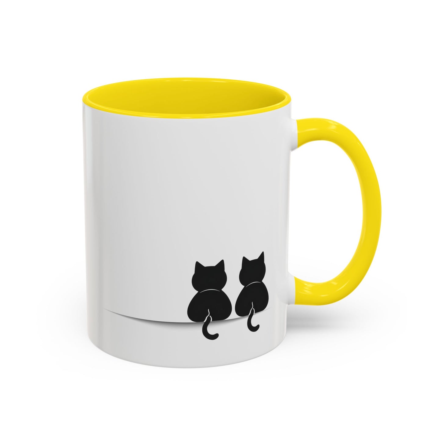 Two Black Cats Mug | Minimalist Cat Lover Gift | Custom Made Coffee Cup for Pet Owners