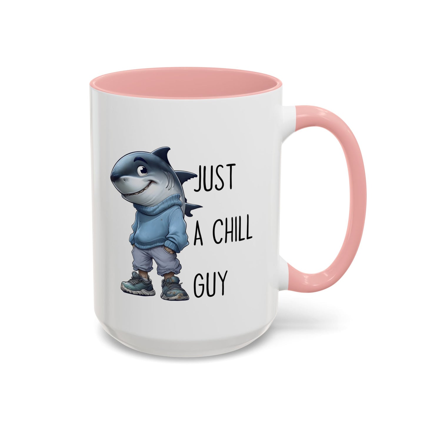 Just a Chill Guy Shark Mug | Funny Ocean Coffee Cup | Custom Made Gift for Shark Lovers