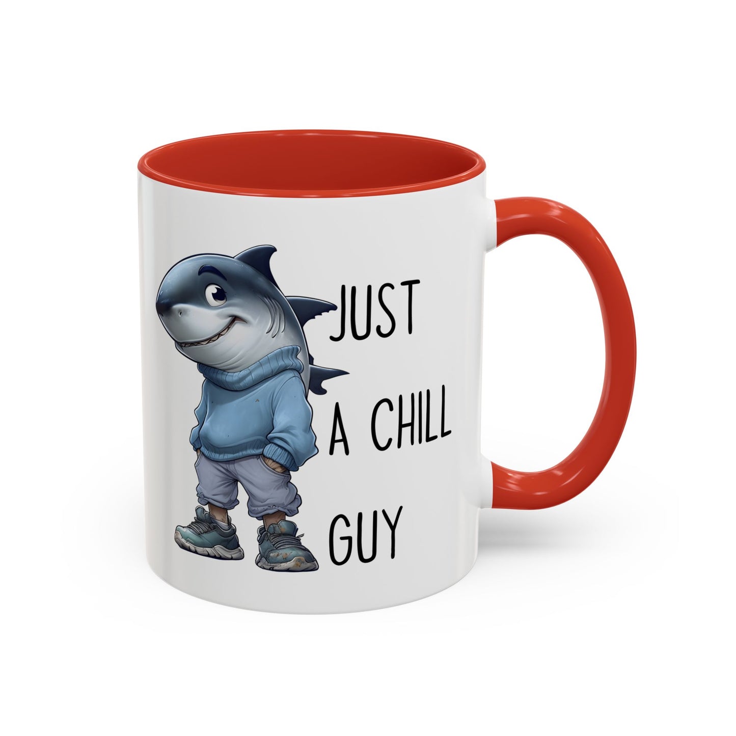 Just a Chill Guy Shark Mug | Funny Ocean Coffee Cup | Custom Made Gift for Shark Lovers