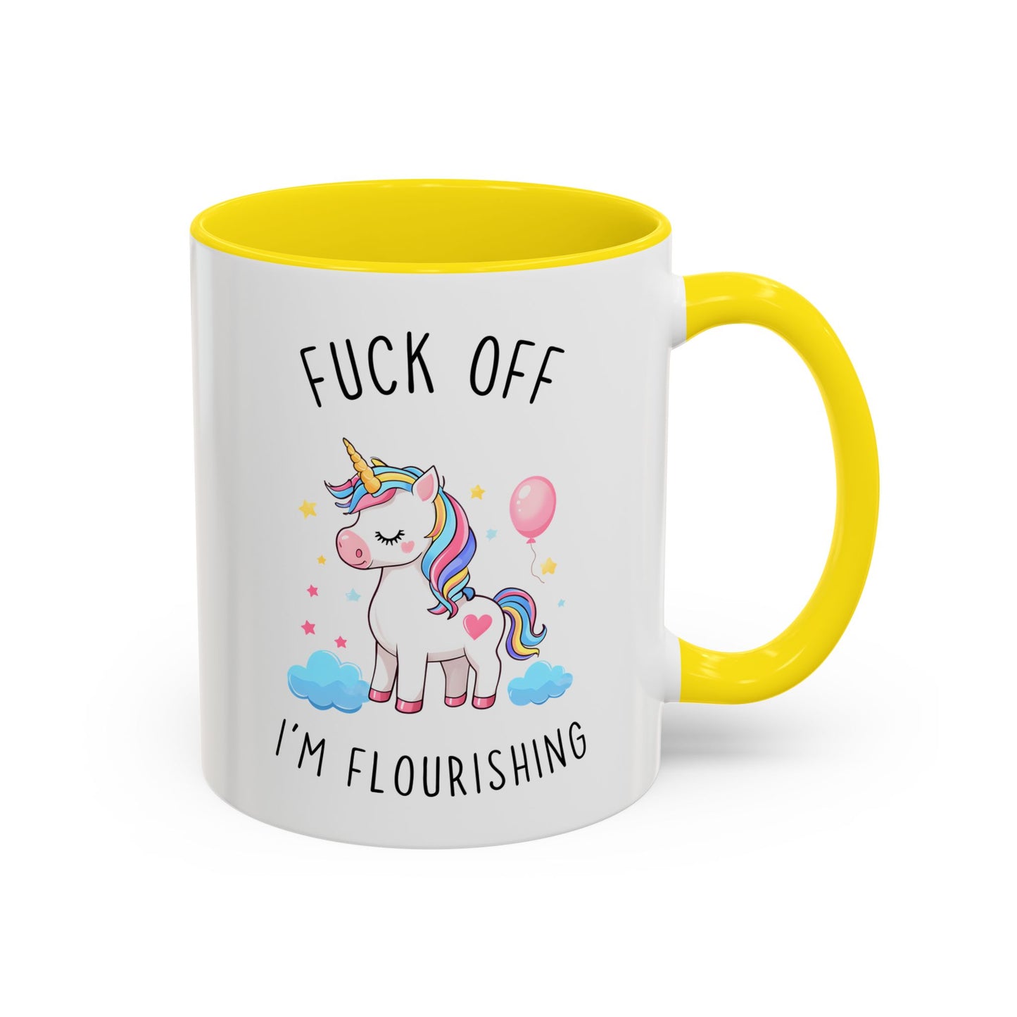 Go Away, I’m Flourishing Mug | Funny Unicorn Coffee Cup | Custom Made Sassy Gift