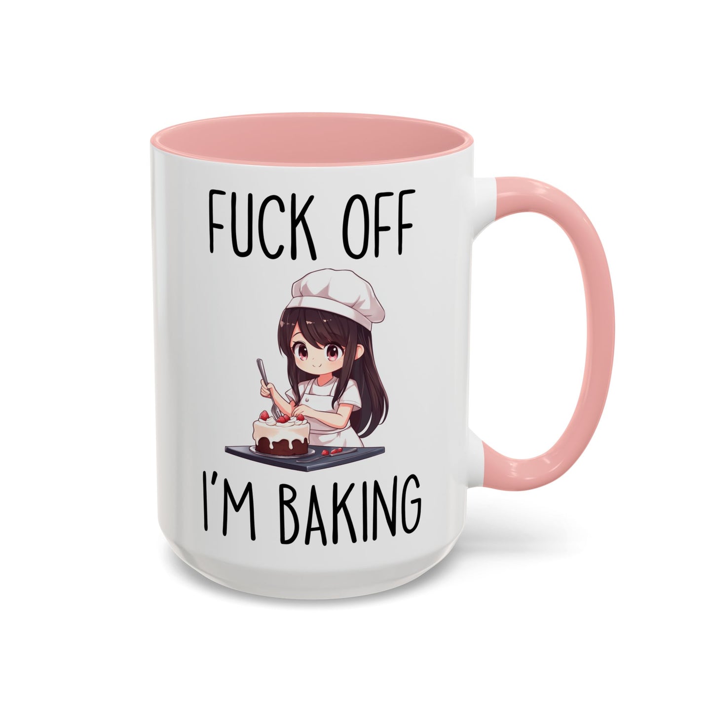 Funny Baking Mug – “F*ck Off I’m Baking” | Sarcastic Baker Gift, Cute Anime Chef Coffee Cup For Bakers & Pastry Lovers