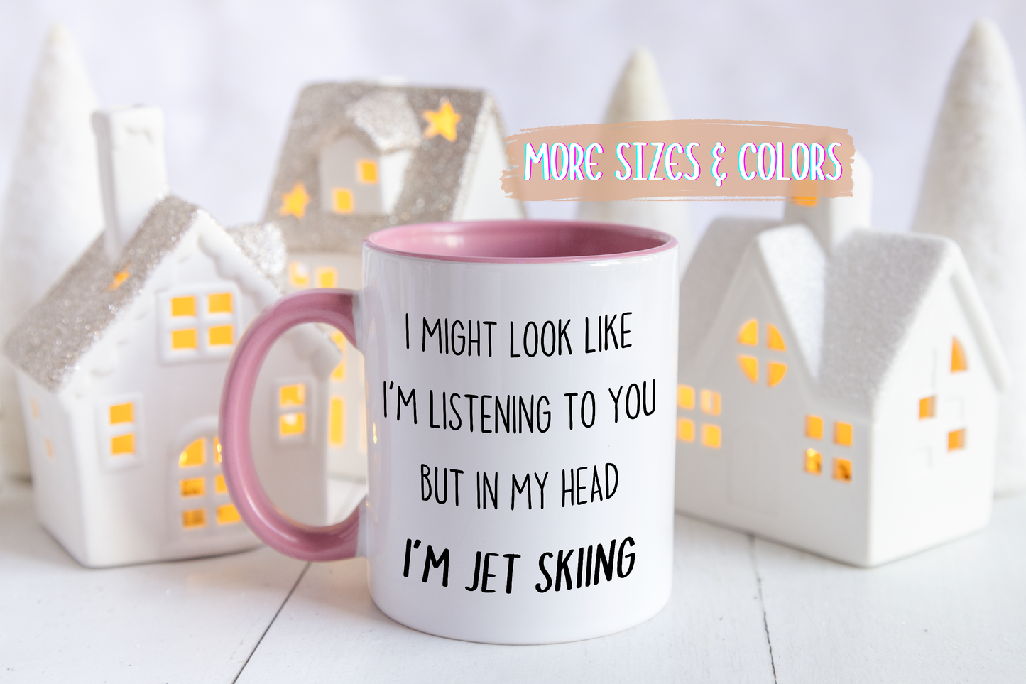 I Might Look Like I’m Listening to You But in My Head I’m Jet Skiing Mug – Funny Jet Ski Lover Gift | Custom Made Coffee Cup