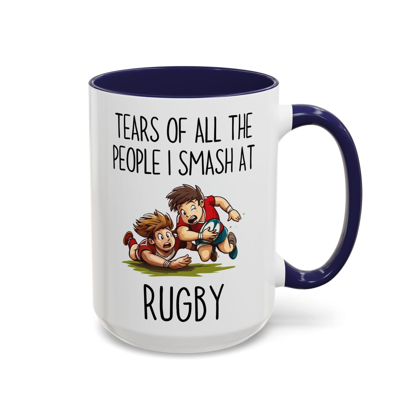 Tears of All the People I Smash at Rugby Mug | Funny Rugby Player Gift | Custom Made Sports Coffee Cup