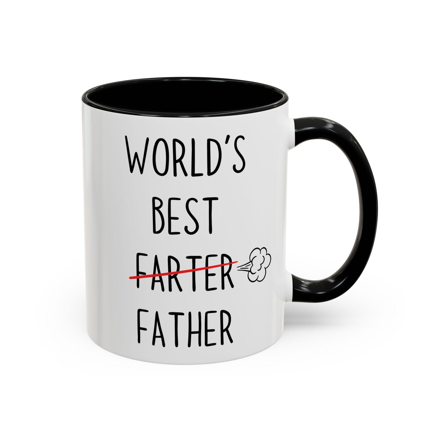 Funny Dad Mug – “World’s Best Farter Father” | Hilarious Father’s Day Coffee Cup Gift from Son or Daughter