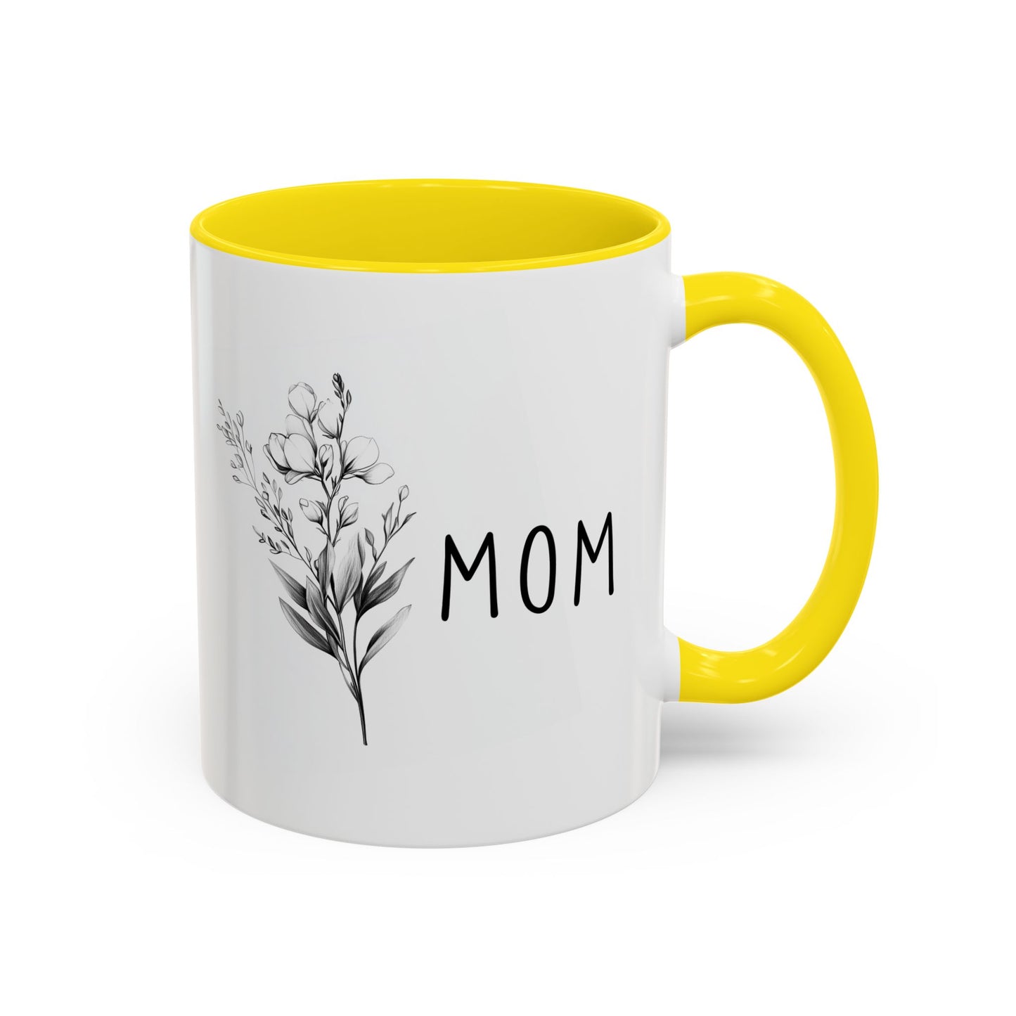 Minimalist Mom Mug | Custom Made Floral Coffee Cup | Mother’s Day Gift for Mom