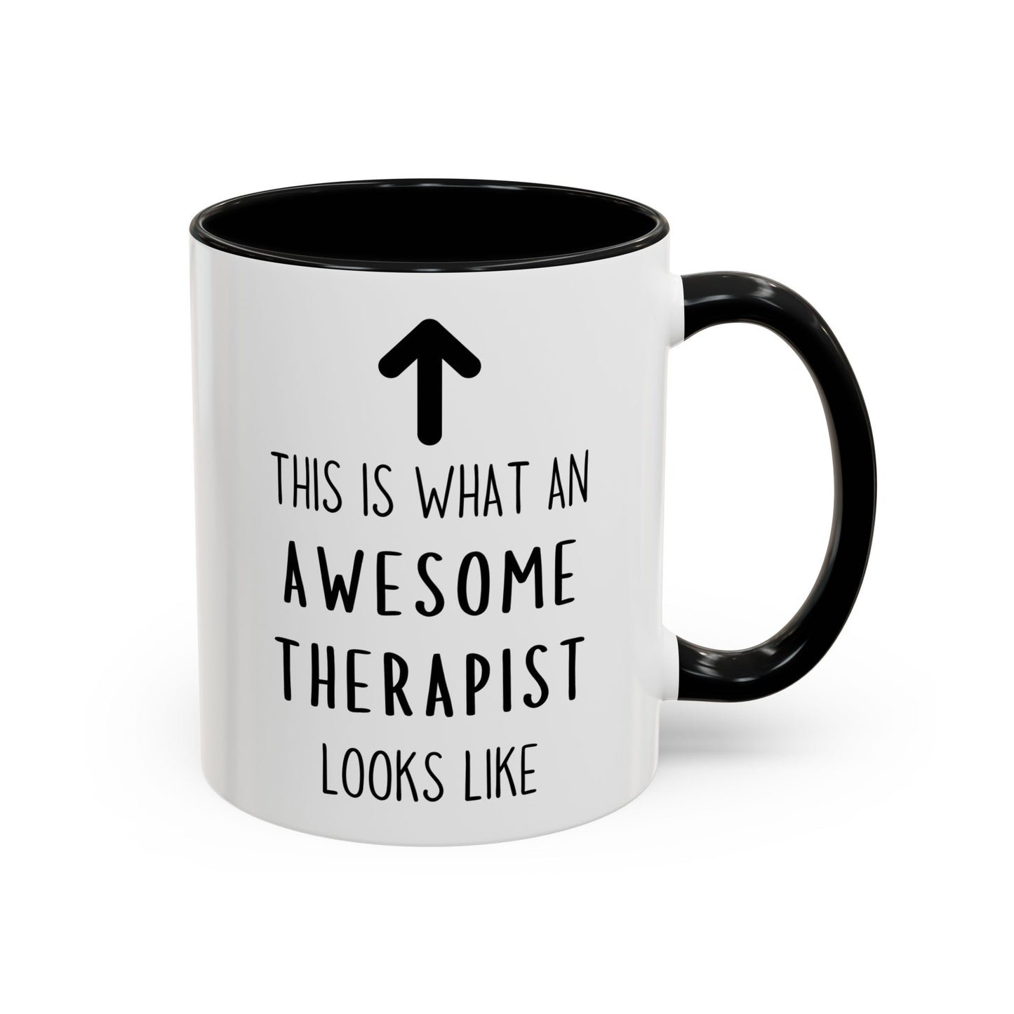 Awesome Therapist Mug – “This Is What an Awesome Therapist Looks Like” Custom Made Coffee Cup | Gift for Therapists, Counselors & Psychologists