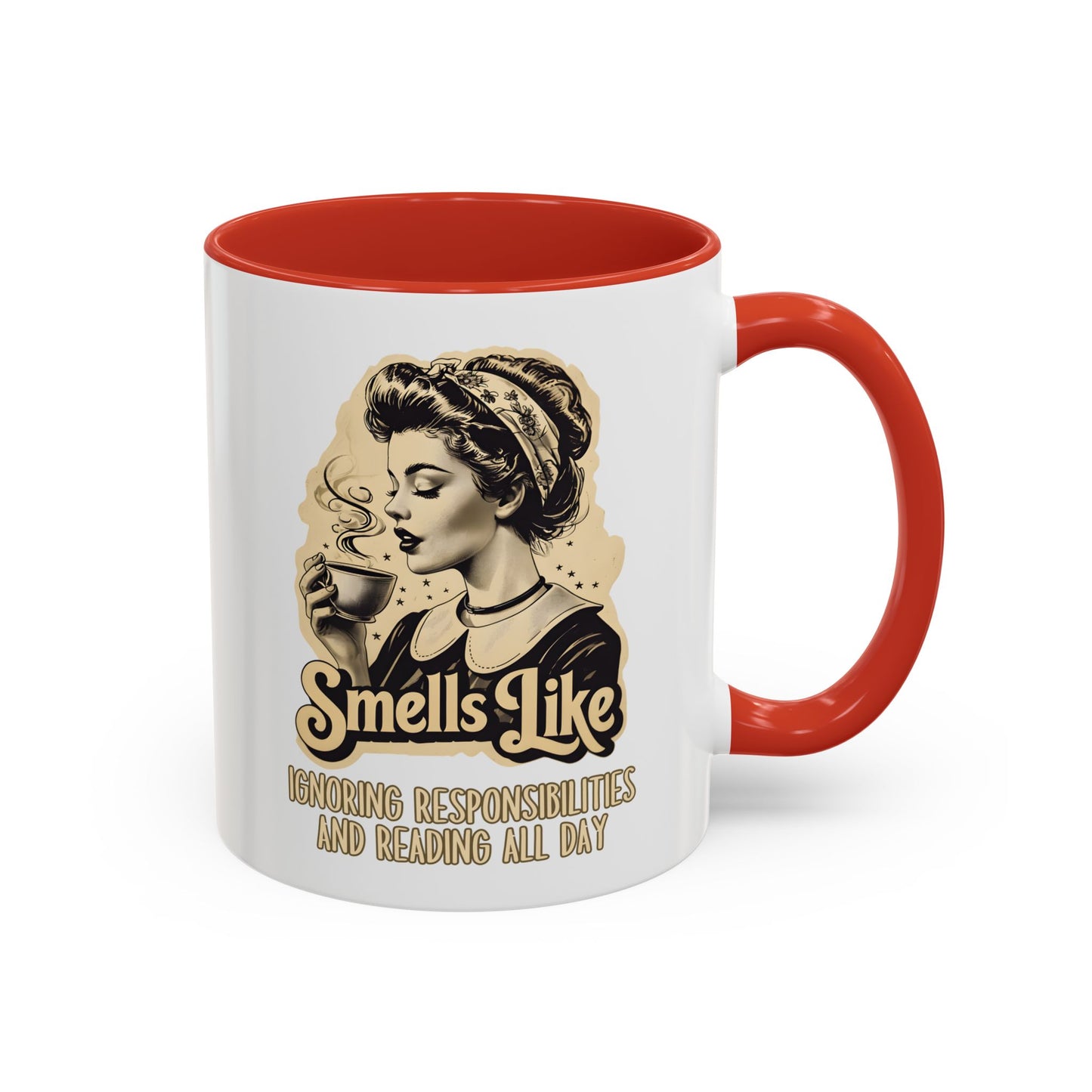 Smells Like Ignoring Responsibilities and Reading All Day Mug | Funny Book Lover Mug | Custom Made Coffee Cup