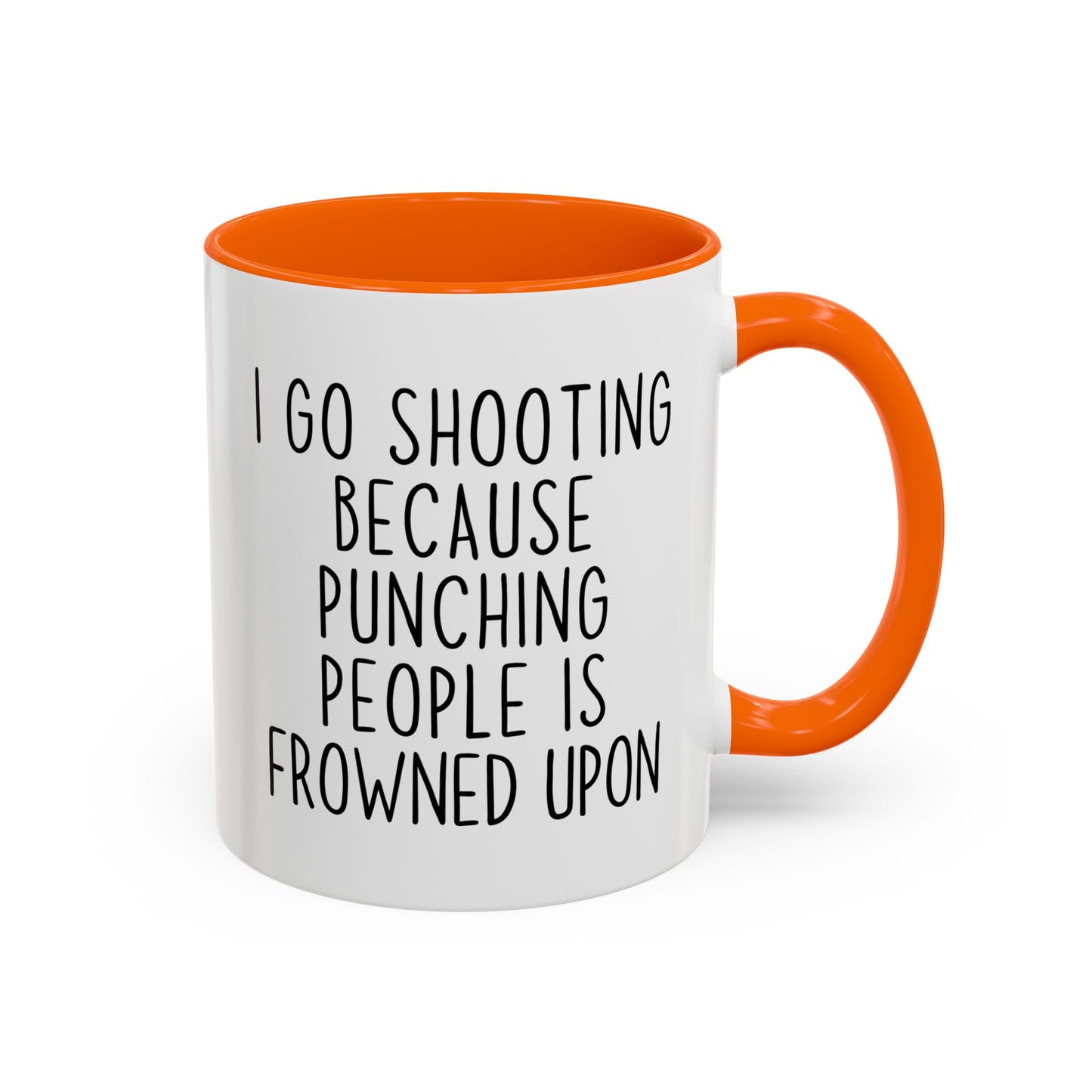 I Go Shooting Because People Stress Me Out Funny Mug | Shooting Range Mug | Custom Made Gun Range Gift