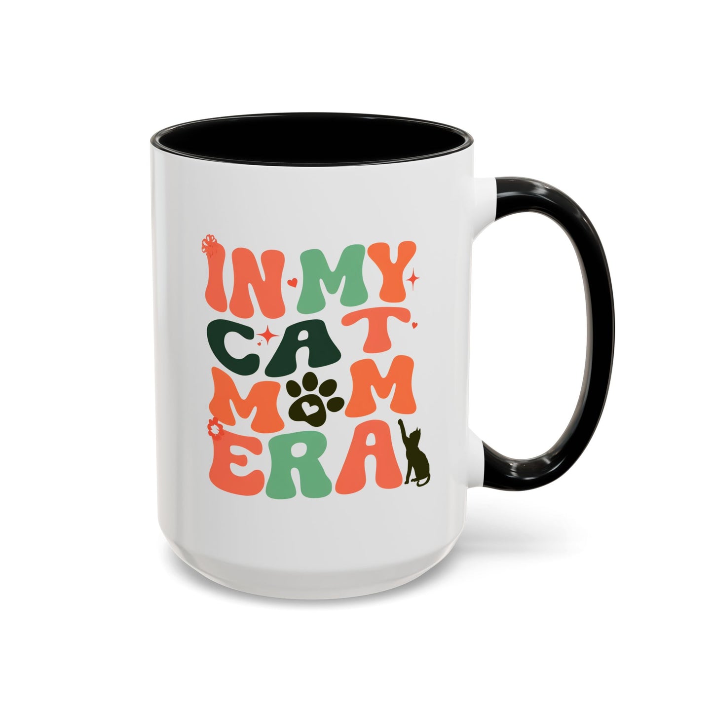 In My Cat Mom Era Mug | Retro Cat Lover Gift | Custom Made Coffee Cup for Cat Moms