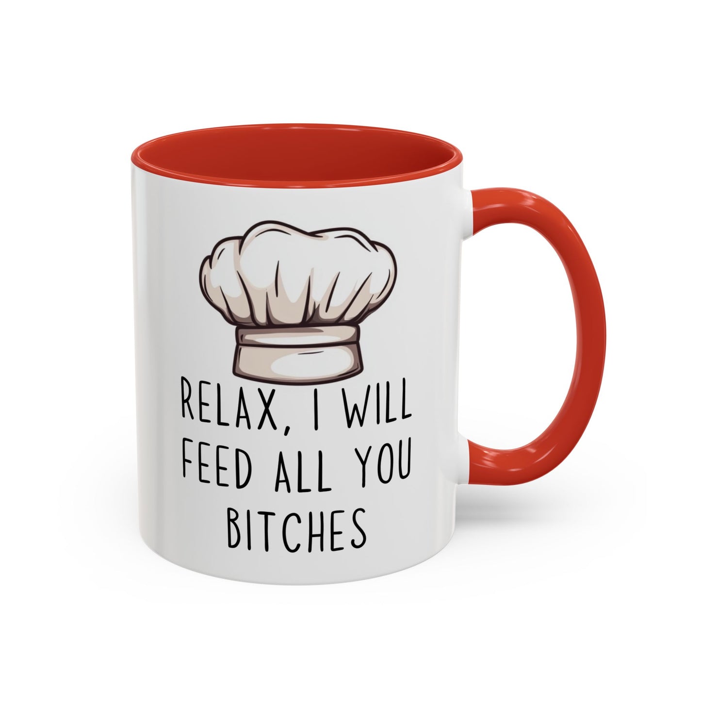 Relax, I’ll Feed All You Crazy People Mug | Funny Chef Gift | Custom Made Cooking Coffee Cup