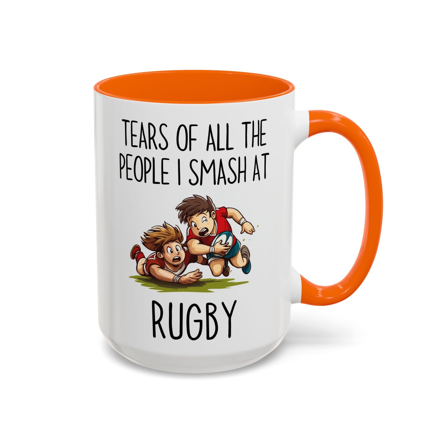 Tears of All the People I Smash at Rugby Mug | Funny Rugby Player Gift | Custom Made Sports Coffee Cup