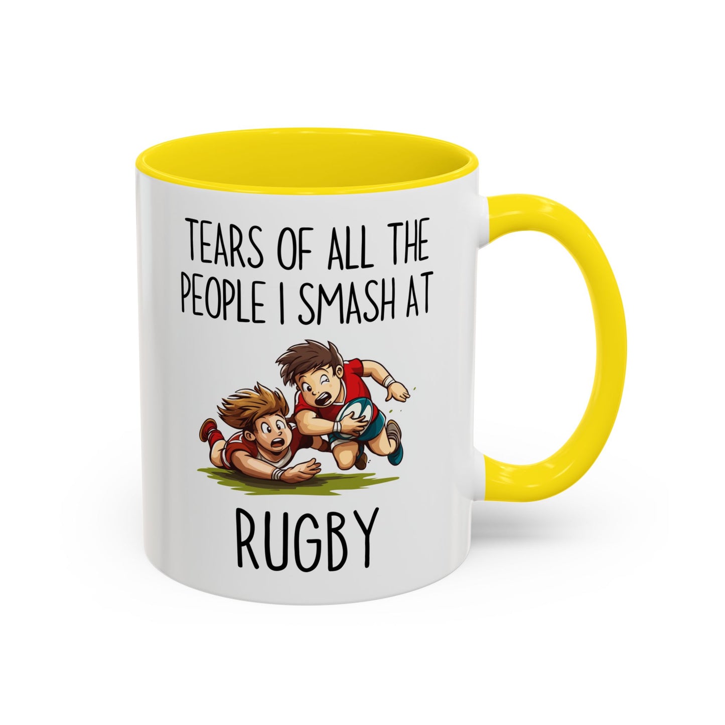 Tears of All the People I Smash at Rugby Mug | Funny Rugby Player Gift | Custom Made Sports Coffee Cup