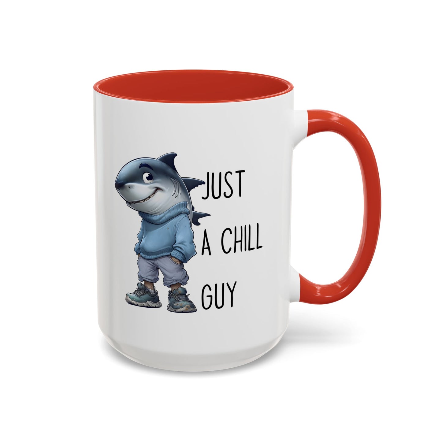 Just a Chill Guy Shark Mug | Funny Ocean Coffee Cup | Custom Made Gift for Shark Lovers