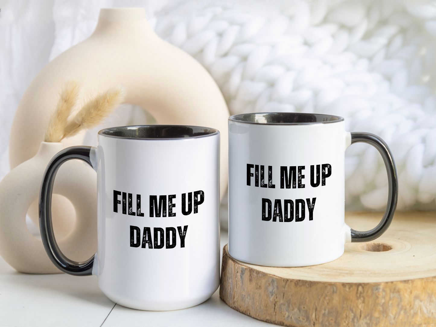 Funny Coffee Mug – “Fill Me Up” | Playful Coffee Lover Gift, Cheeky Mug for Him or Her, Humor Coffee Cup