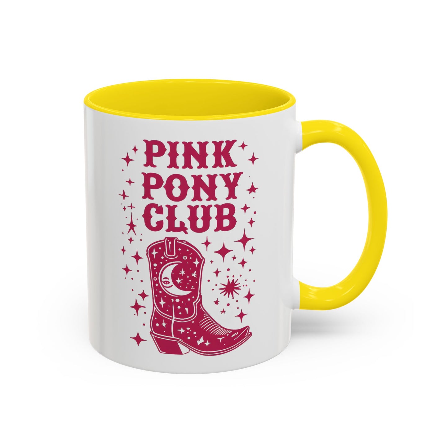 Pink Pony Club Mug | Western Aesthetic Cowgirl Mug | Retro Country Boot Mug | Custom Made Gift