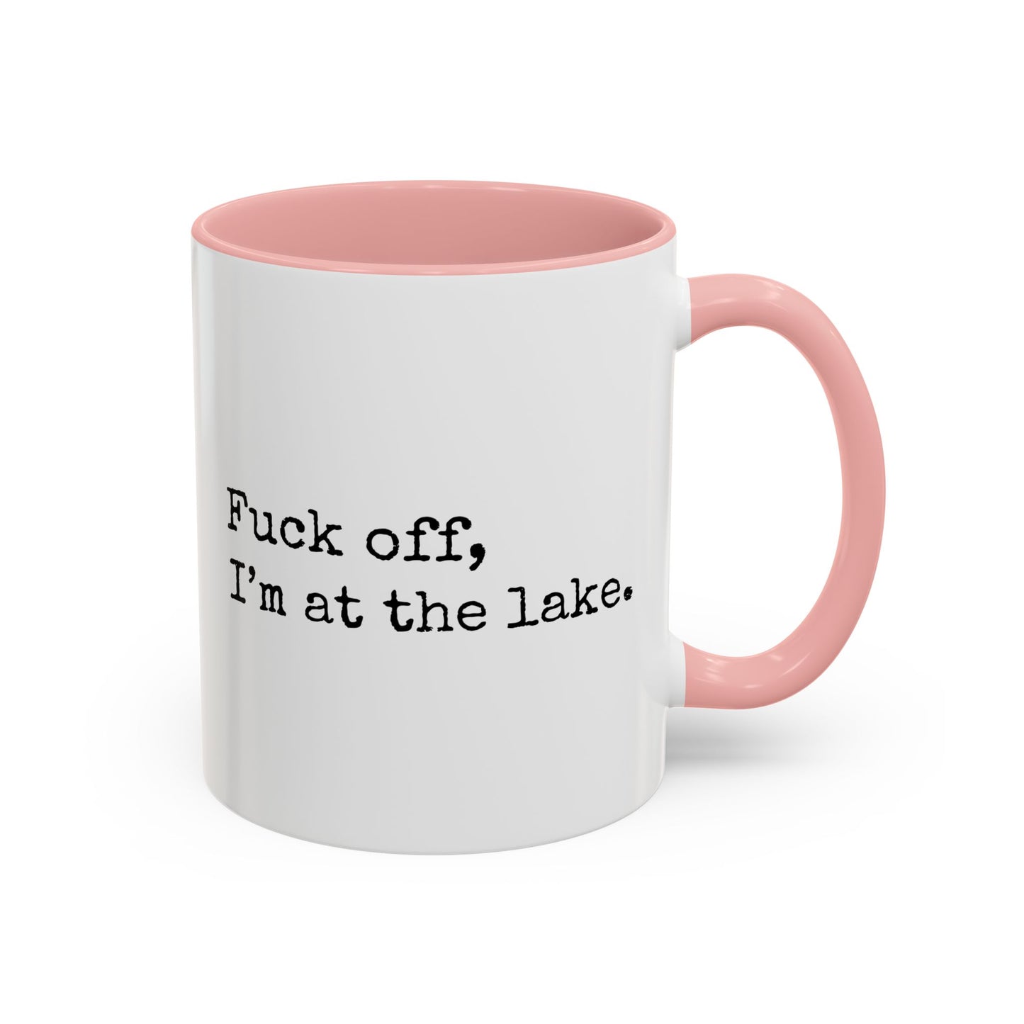 Go Away, I’m at the Lake Mug | Funny Lake Life Gift | Custom Made Coffee Cup for Lake Lovers