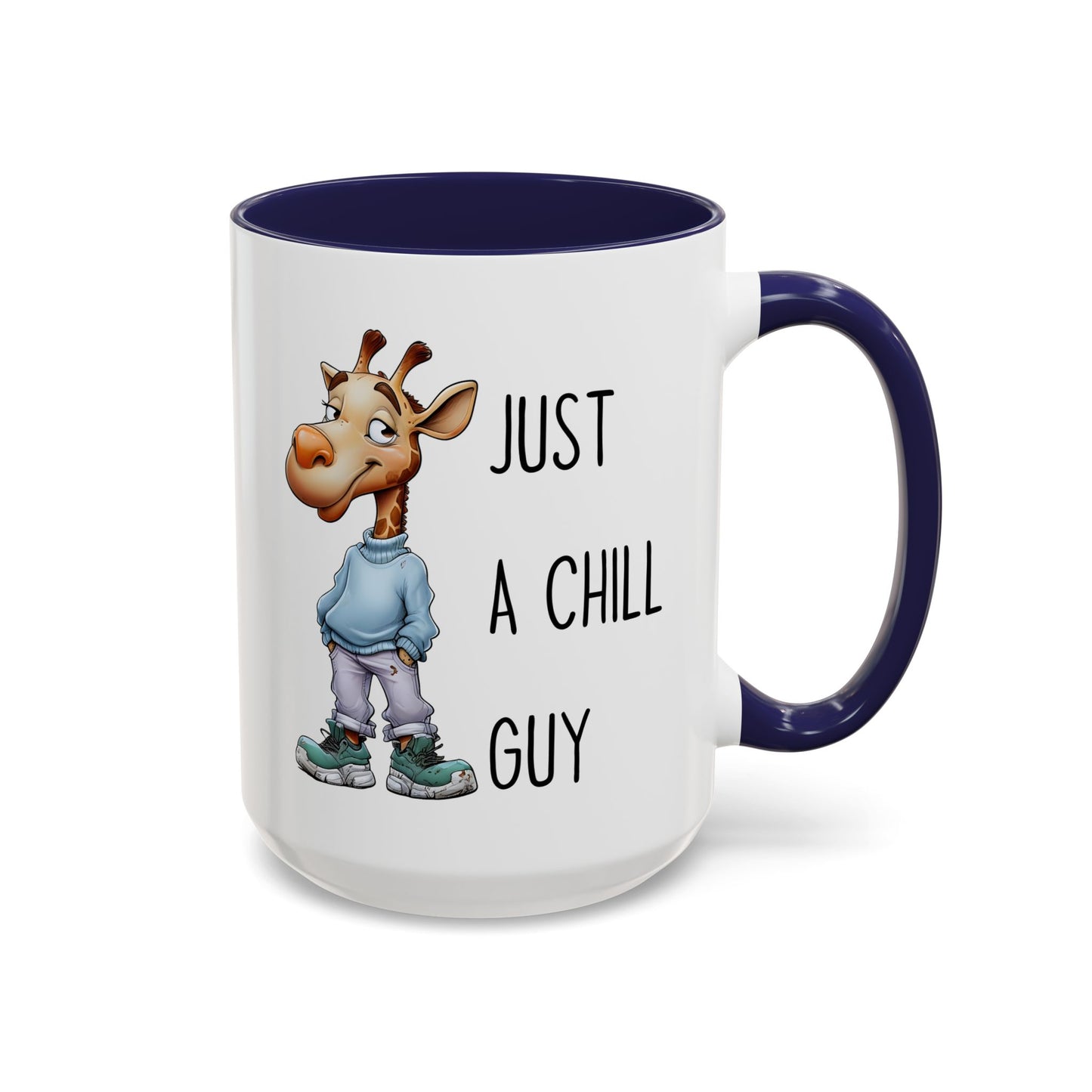 Just a Chill Guy Giraffe Mug | Funny Animal Coffee Cup | Custom Made Gift for Giraffe Lovers