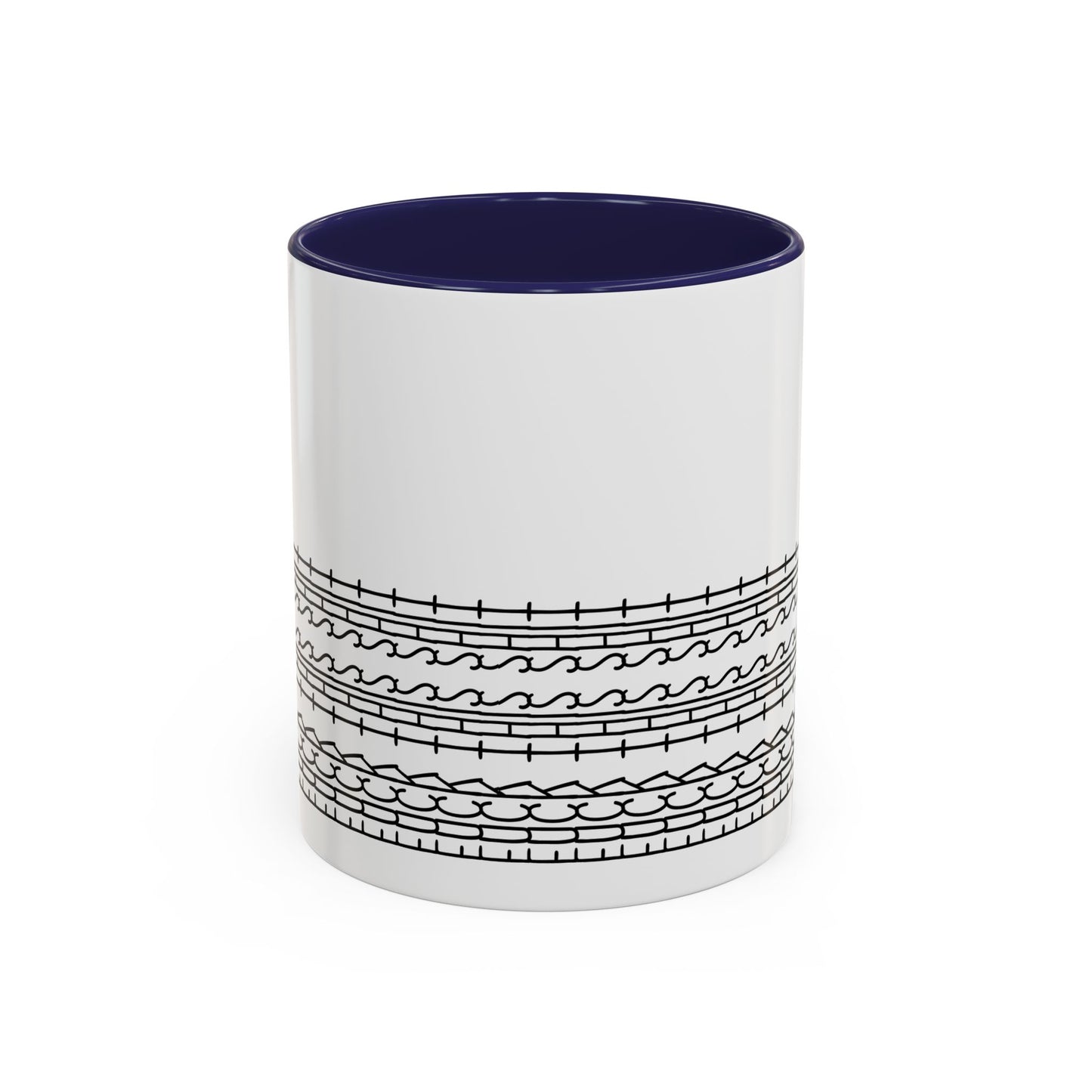 Barbed Wire Hidden Message Mug – Minimalist Grunge Coffee Mug | Edgy Aesthetic Gift for Him or Her